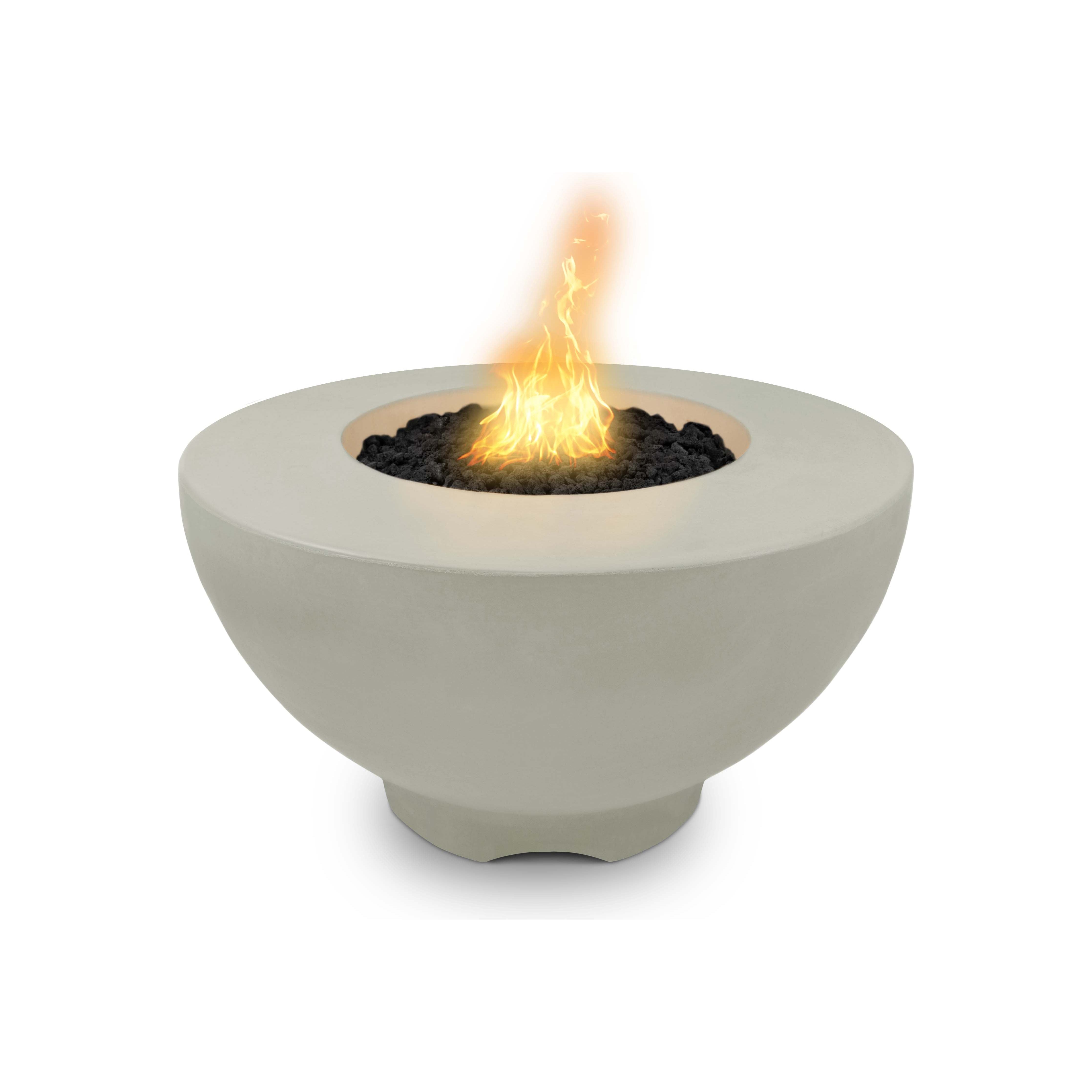 The Outdoor Plus Sienna 37" Round GFRC Concrete Fire Pit