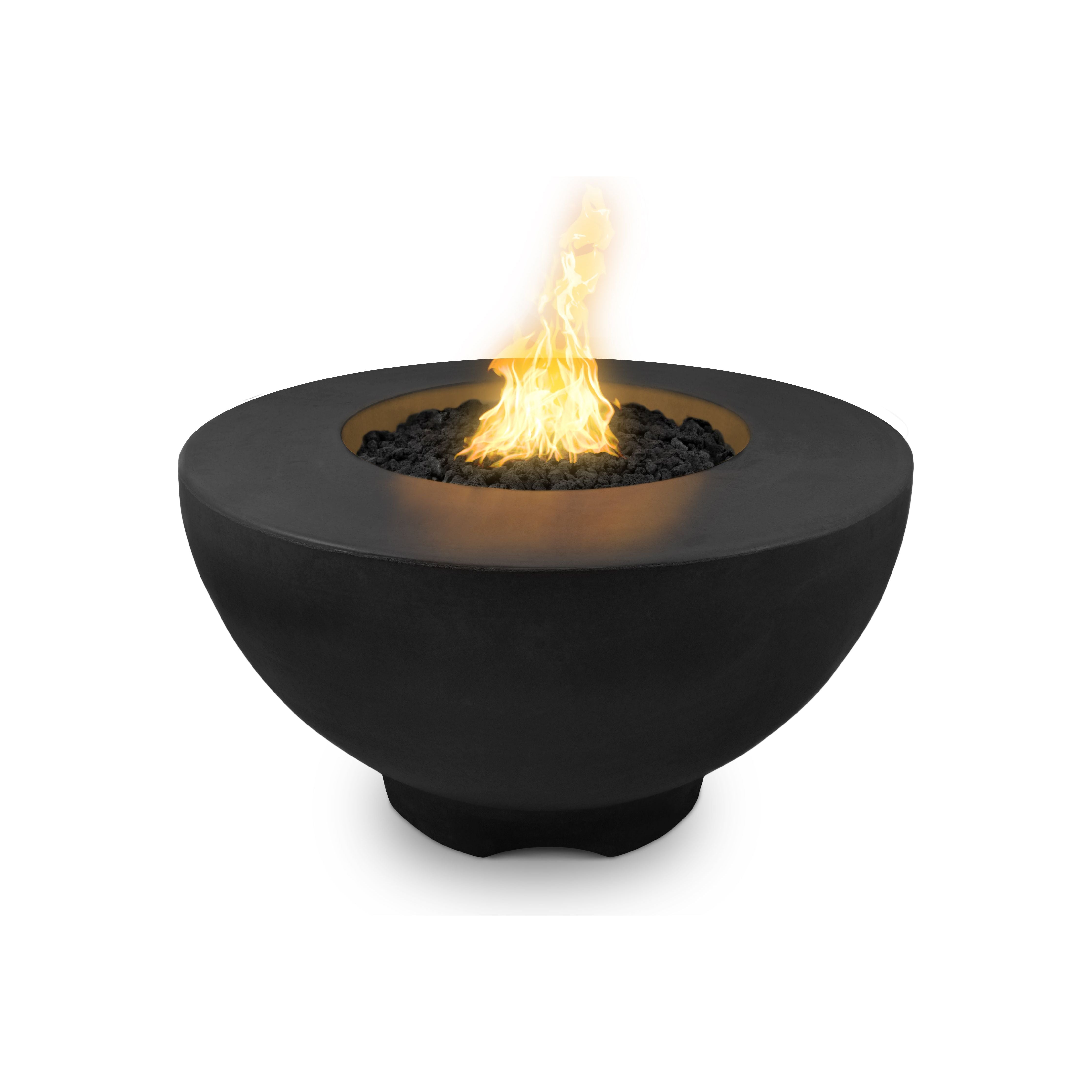 The Outdoor Plus Sienna 37" Round GFRC Concrete Fire Pit