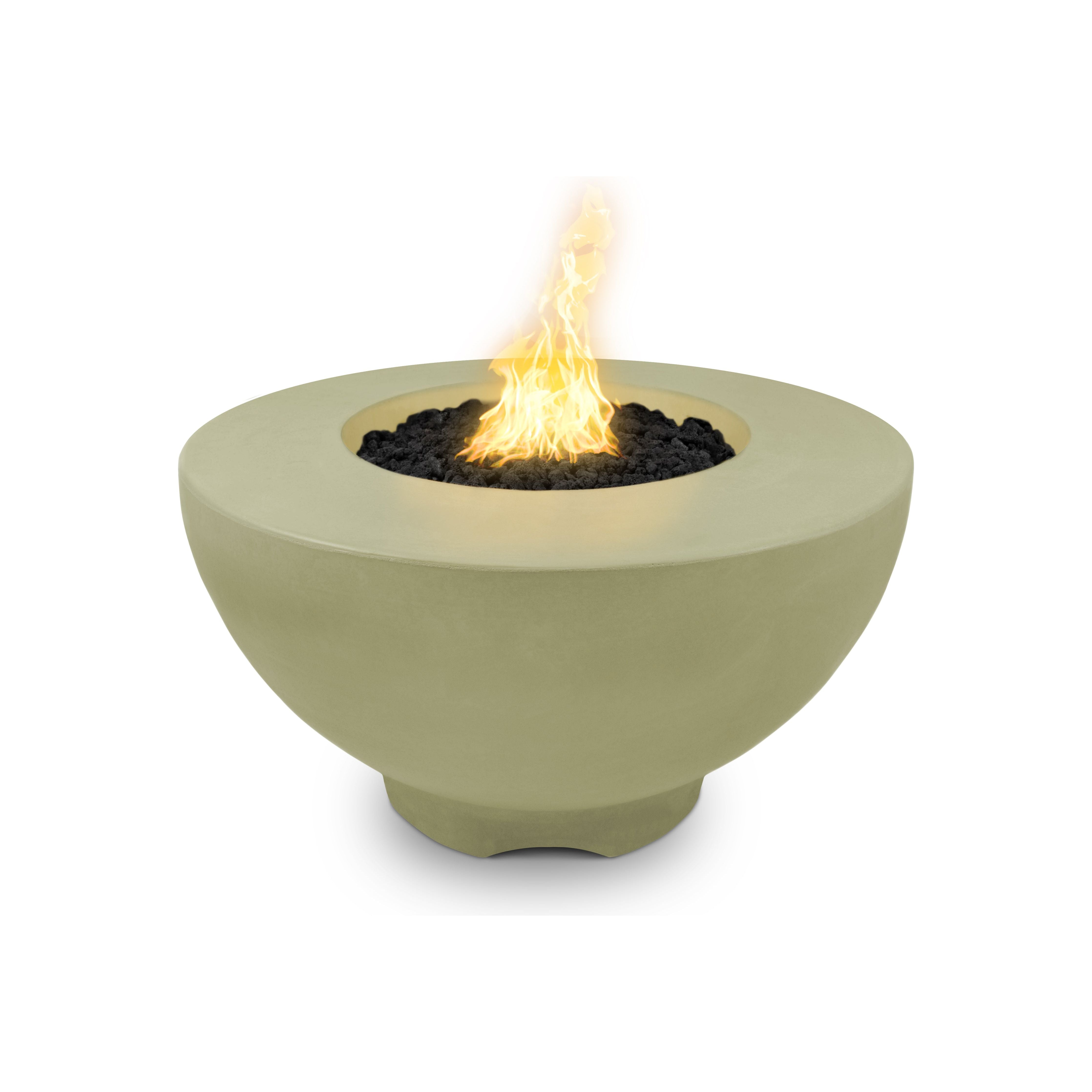 The Outdoor Plus Sienna 37" Round GFRC Concrete Fire Pit