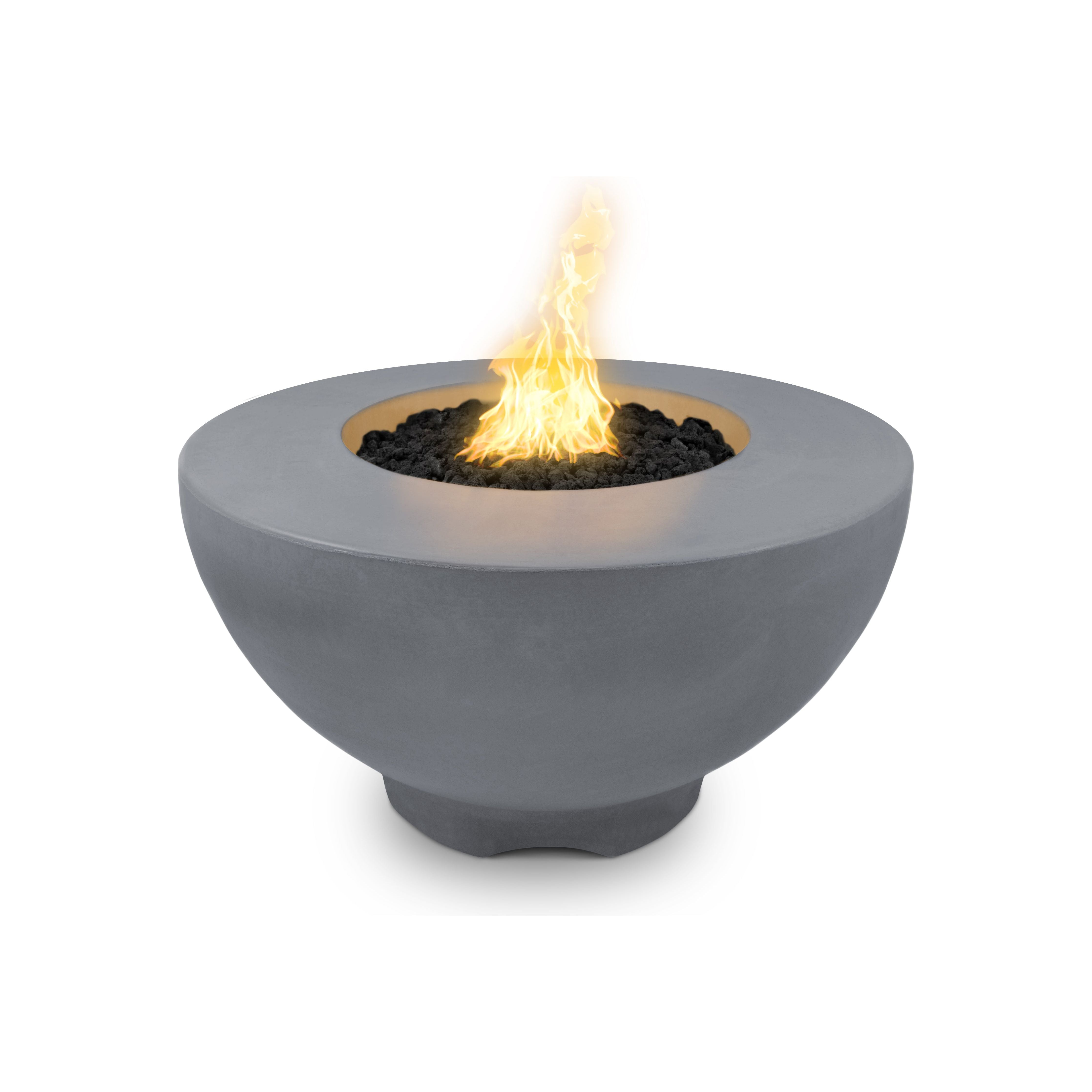 The Outdoor Plus Sienna 37" Round GFRC Concrete Fire Pit