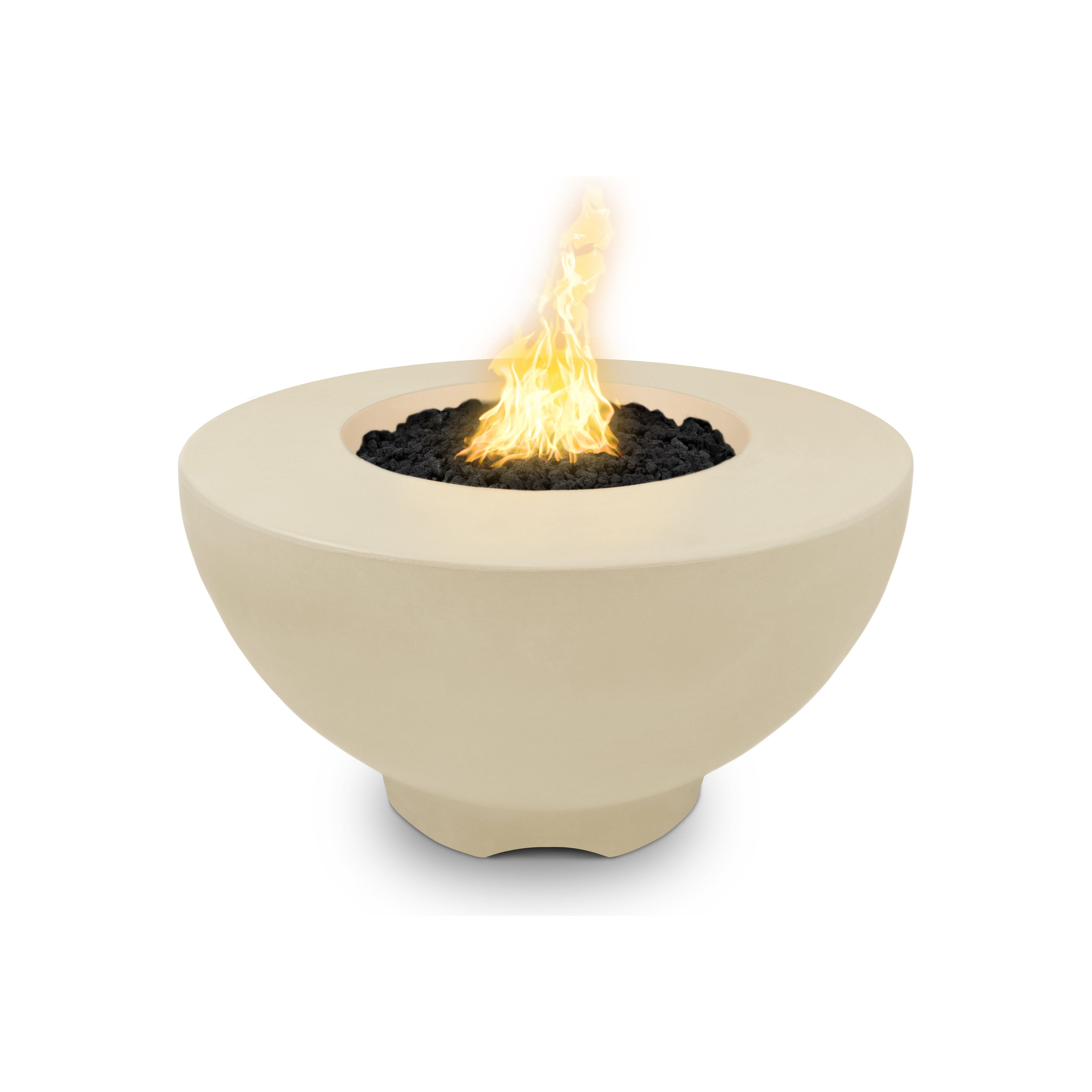 The Outdoor Plus Sienna 37" Round GFRC Concrete Fire Pit