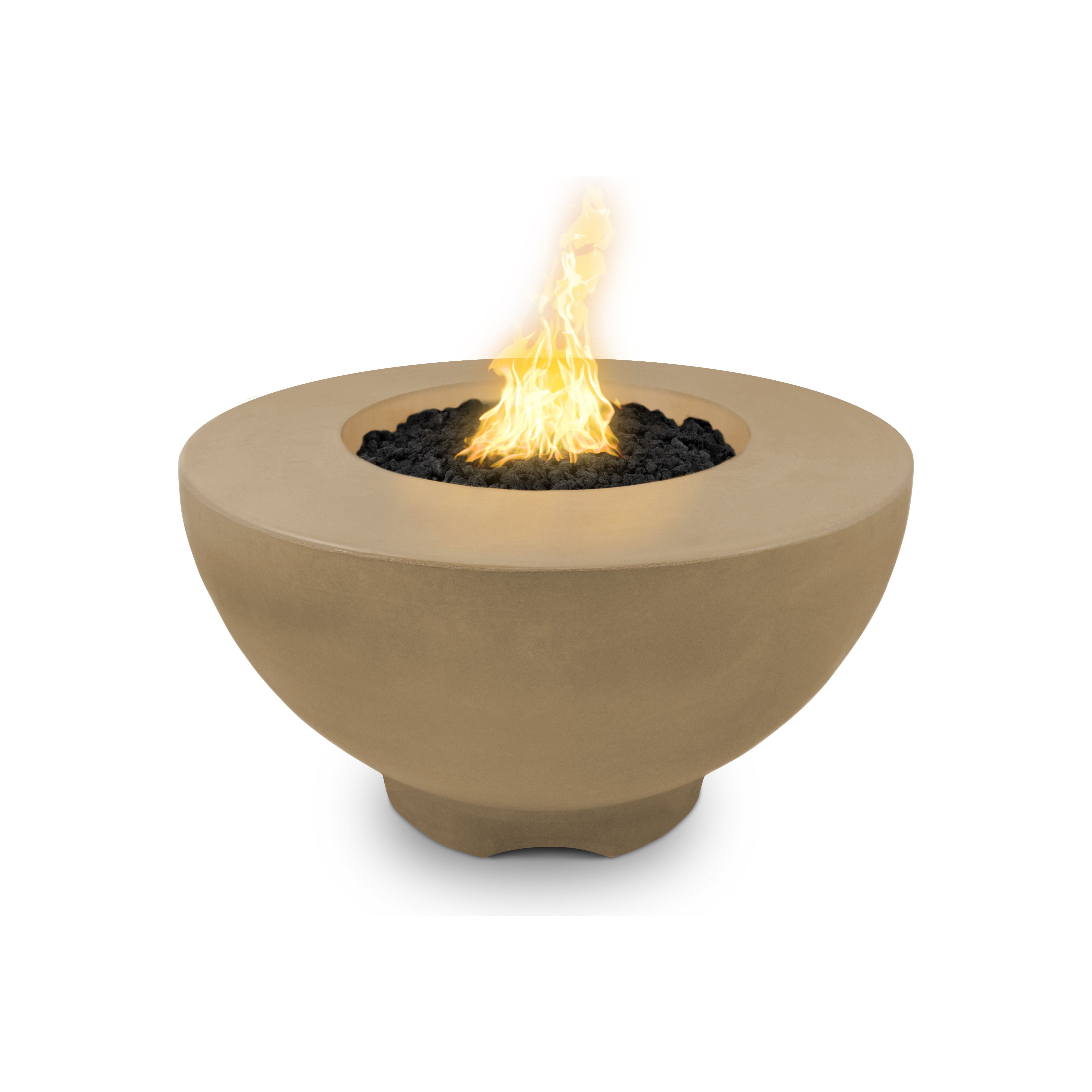 The Outdoor Plus Sienna 37" Round GFRC Concrete Fire Pit
