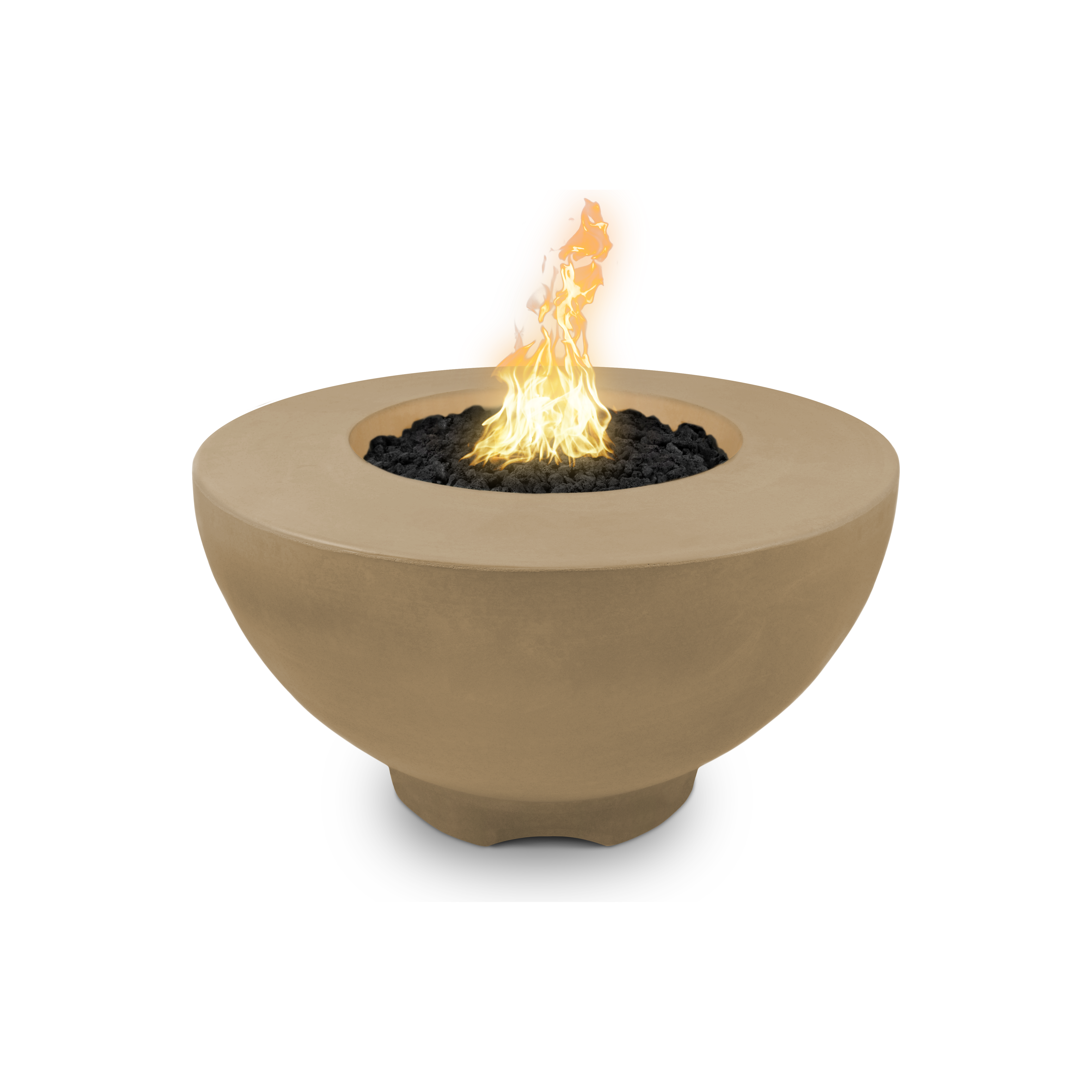 The Outdoor Plus Sienna 37" Round GFRC Concrete Fire Pit