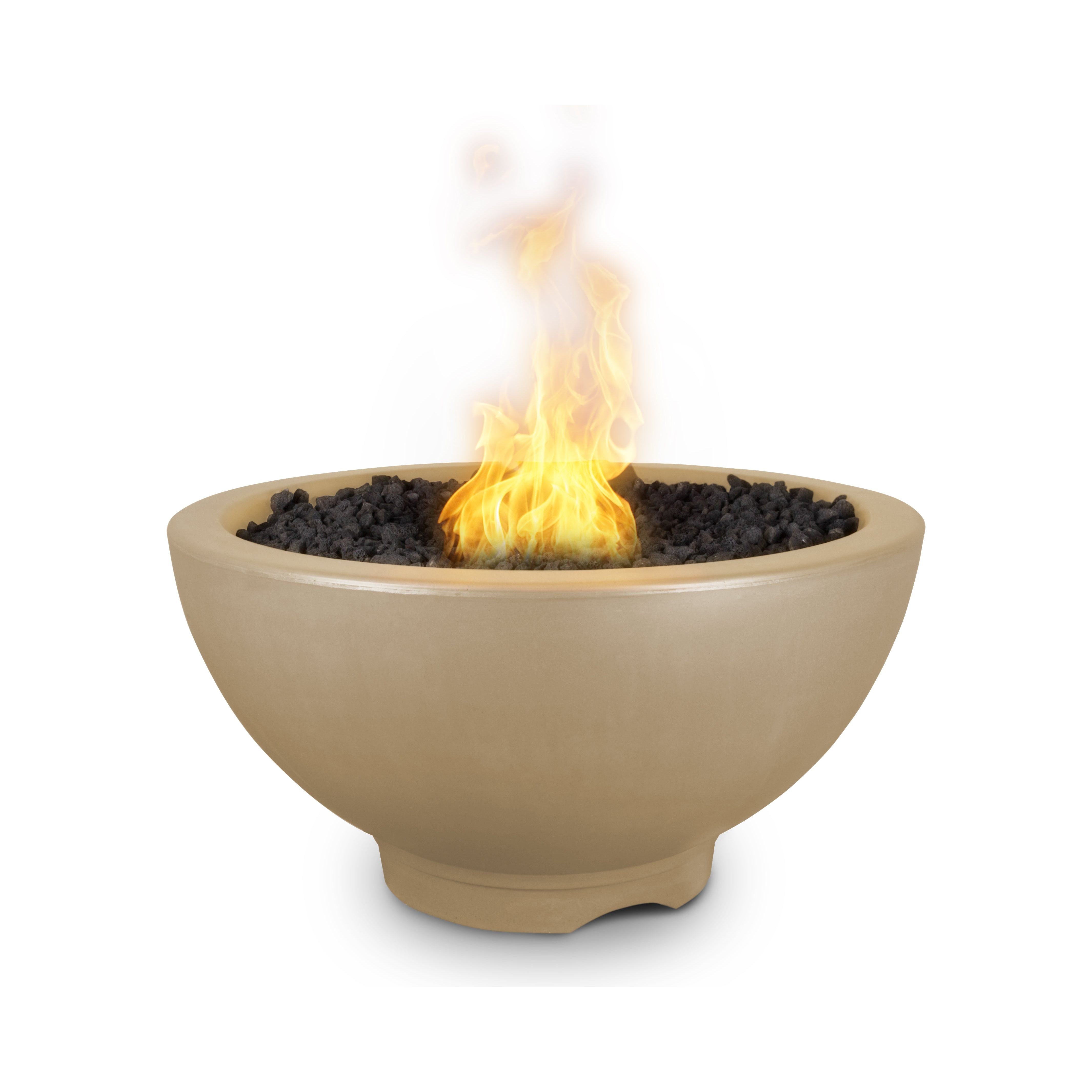 The Outdoor Plus Sonoma 38" Round GFRC Concrete Fire Pit
