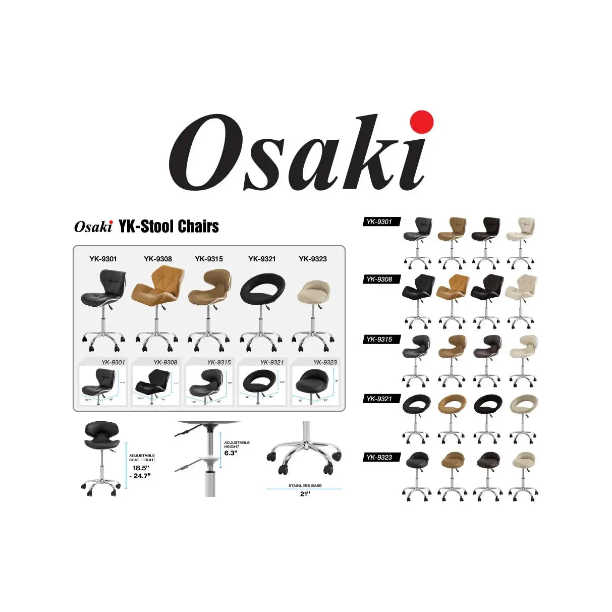 Osaki Pedicure Chair 8-Piece Pro Set