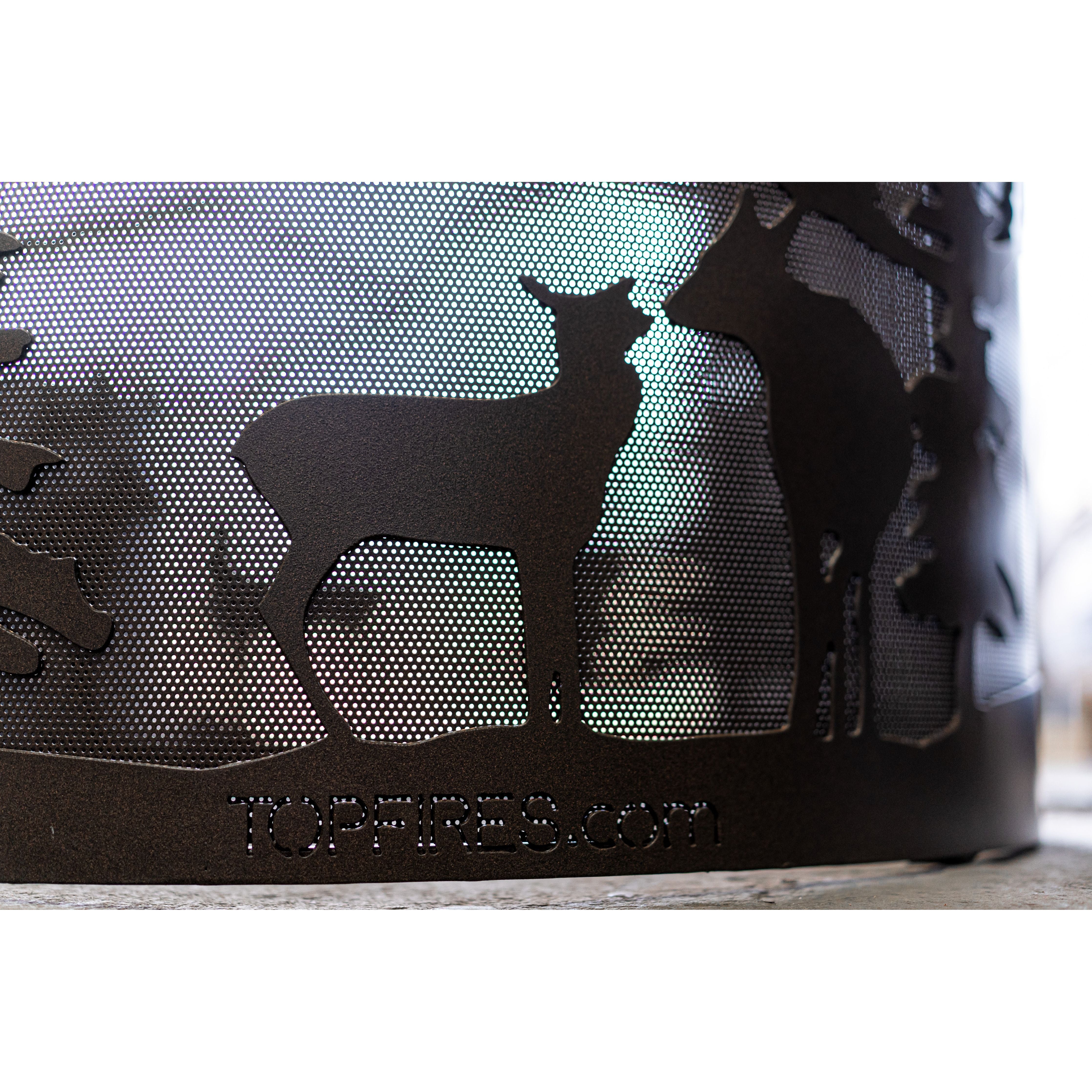 The Outdoor Plus Outback Round Concrete Fire Pit