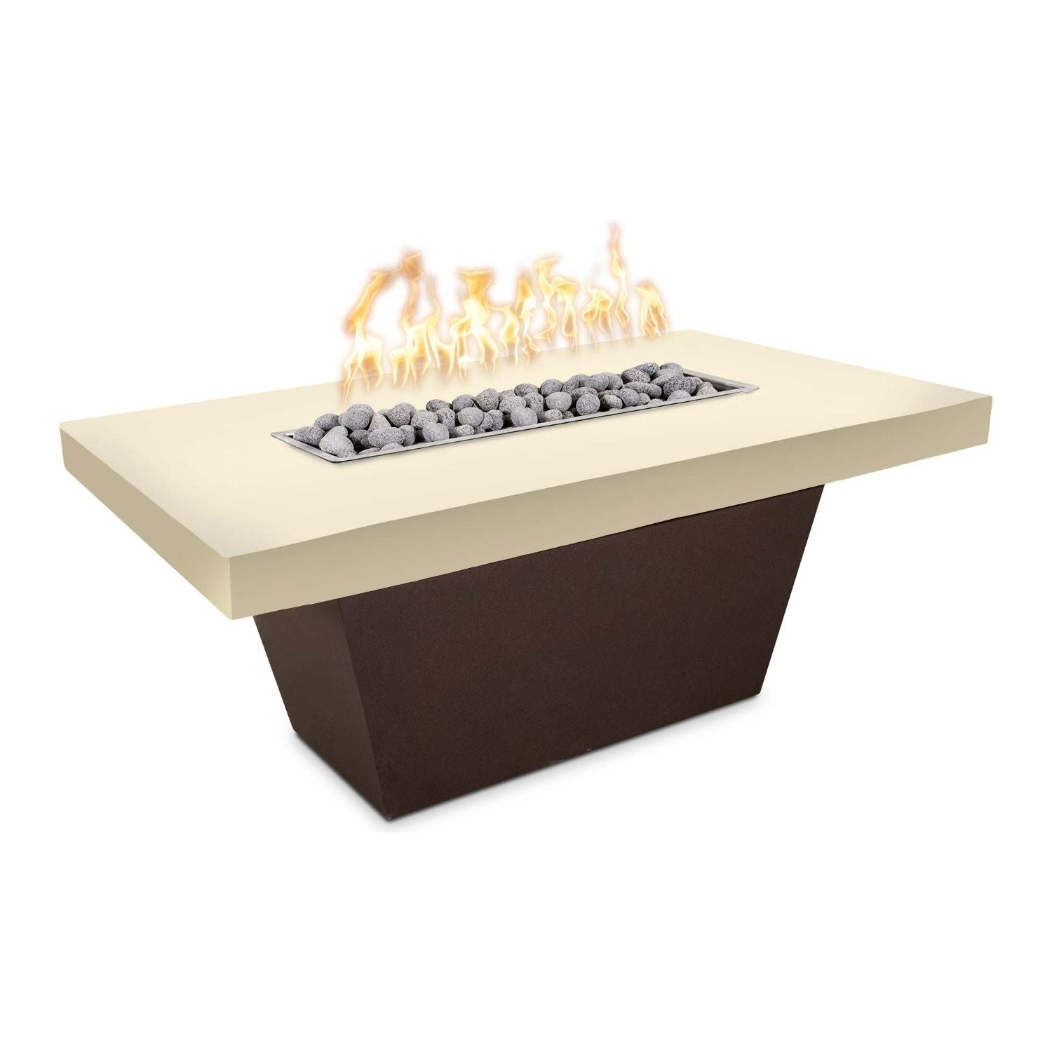 The Outdoor Plus Tacoma GFRC Concrete Top & Metal Powder Coat Base Fire Table