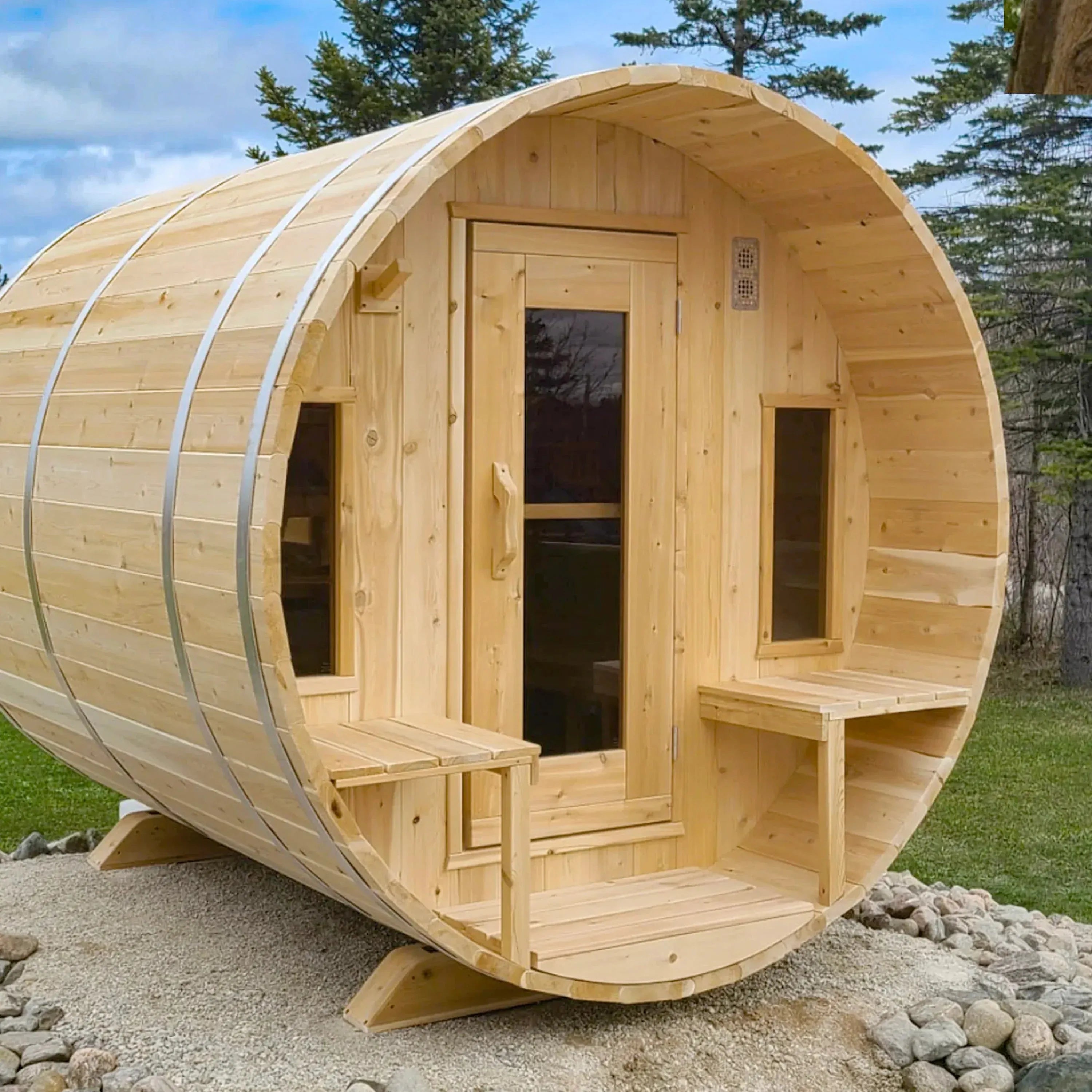 Dundalk Leisurecraft CT Tranquility Barrel Sauna