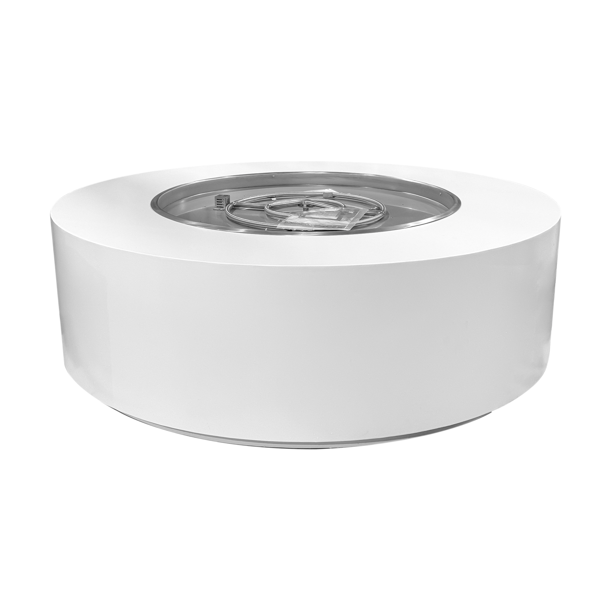 The Outdoor Plus Unity 24″ Tall Round Powder Coated Metal Fire Pit