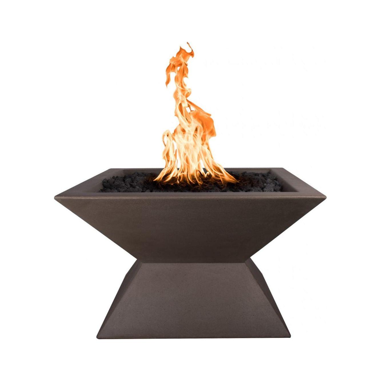The Outdoor Plus Uxmal 30" Square Metal Fire Pillar