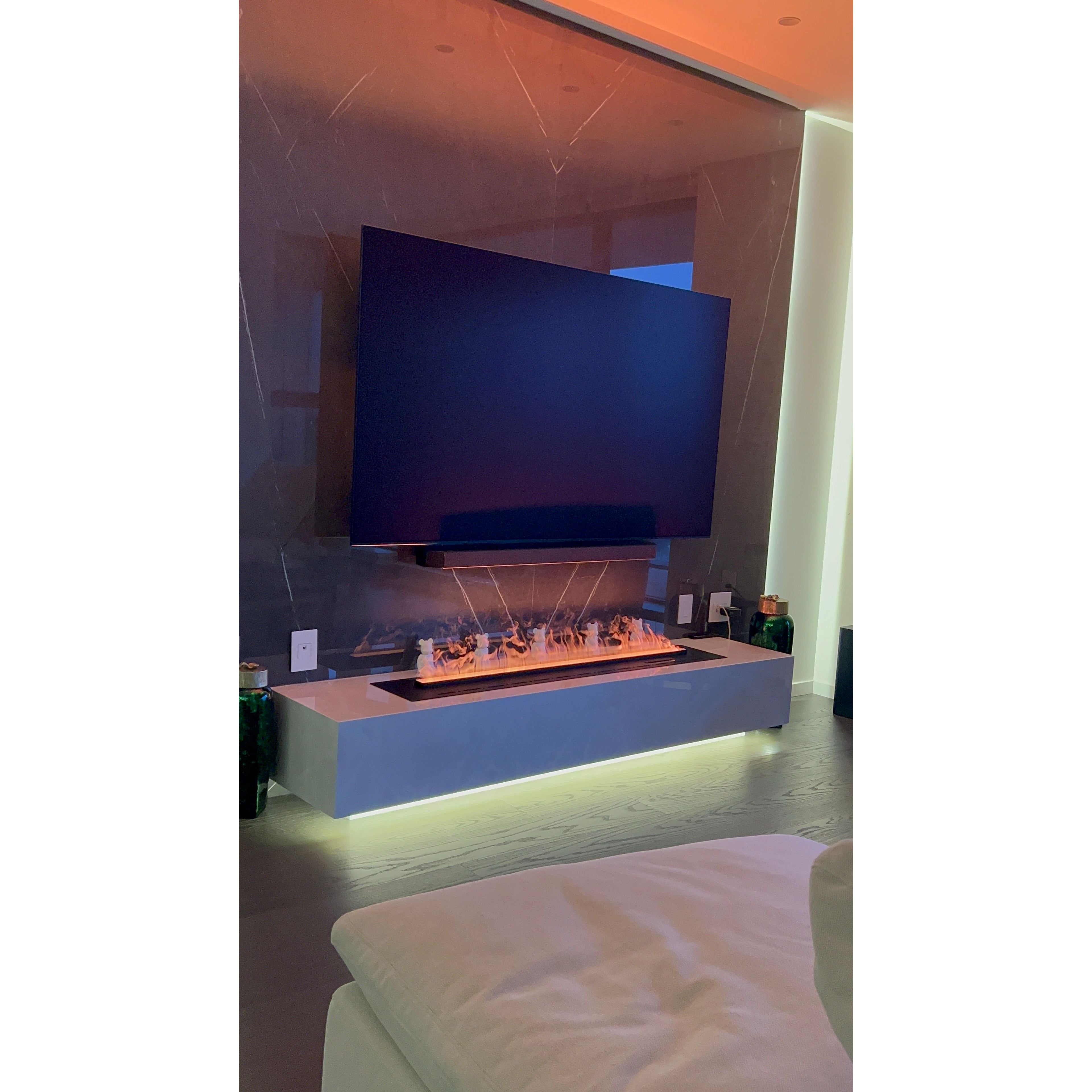 Litedeer Homes Mercury Water Vapor Fireplace