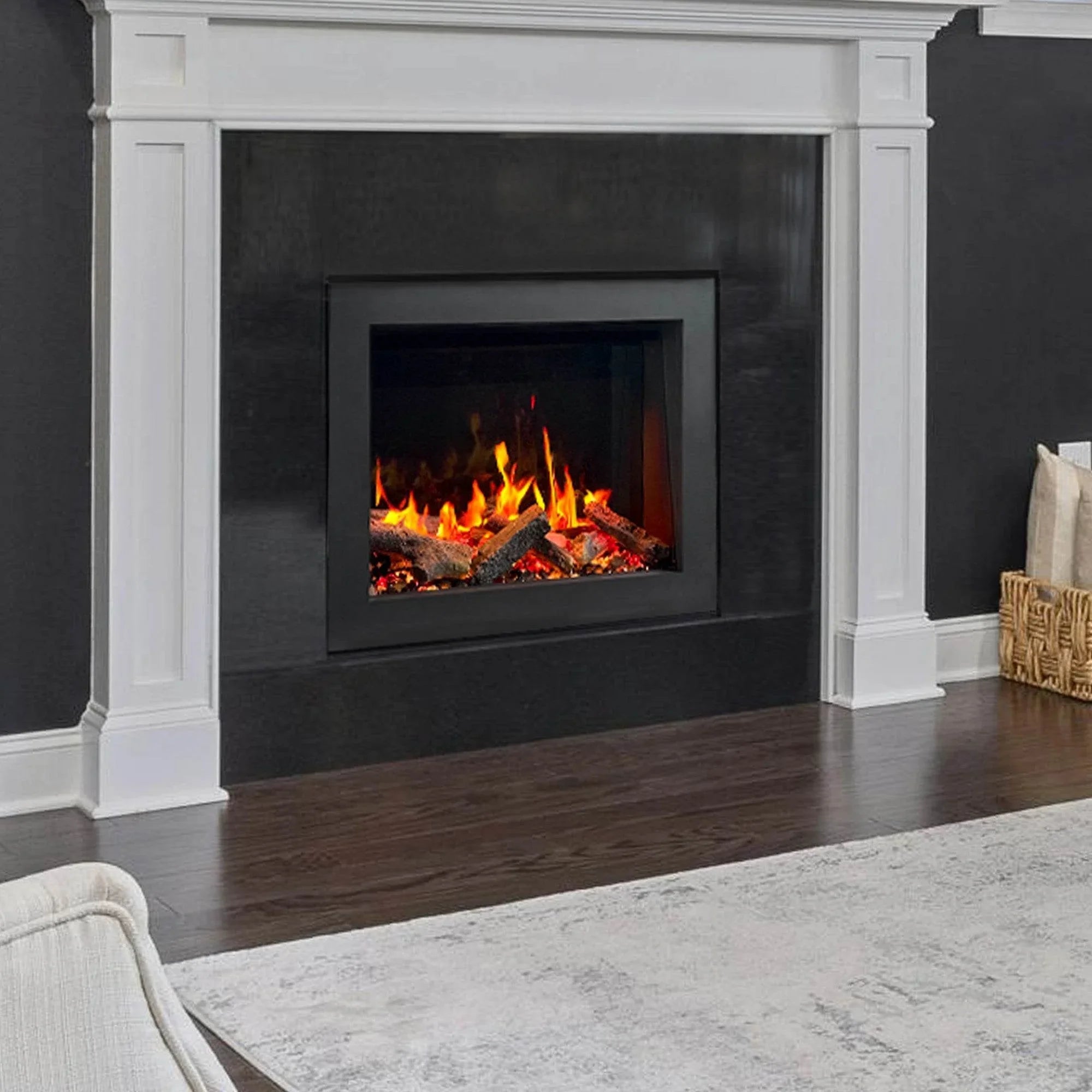 Litedeer Homes LiteStar Smart Electric Fireplace Insert with Oak Logs