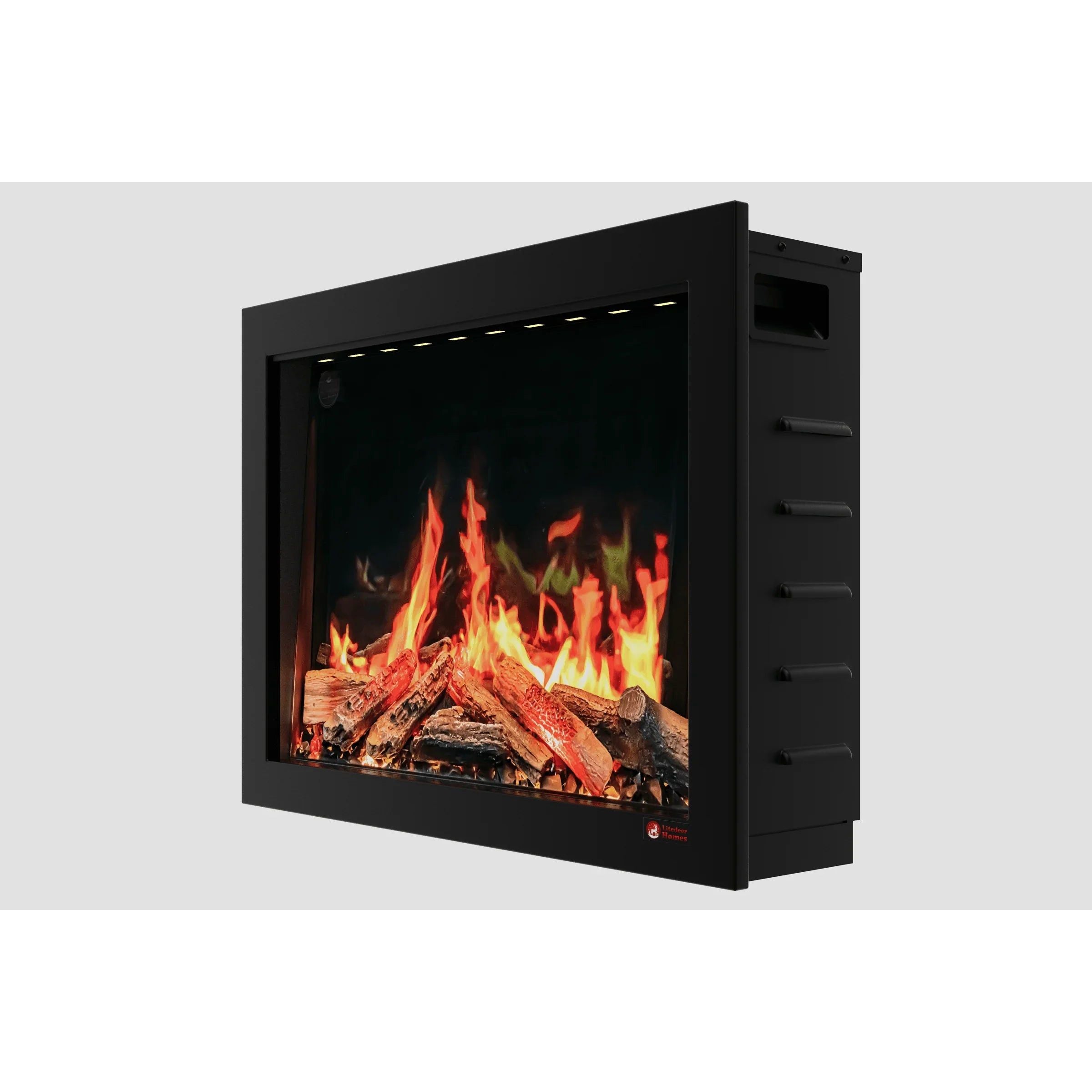 Litedeer Homes LiteStar Smart Electric Fireplace Insert with Oak Logs