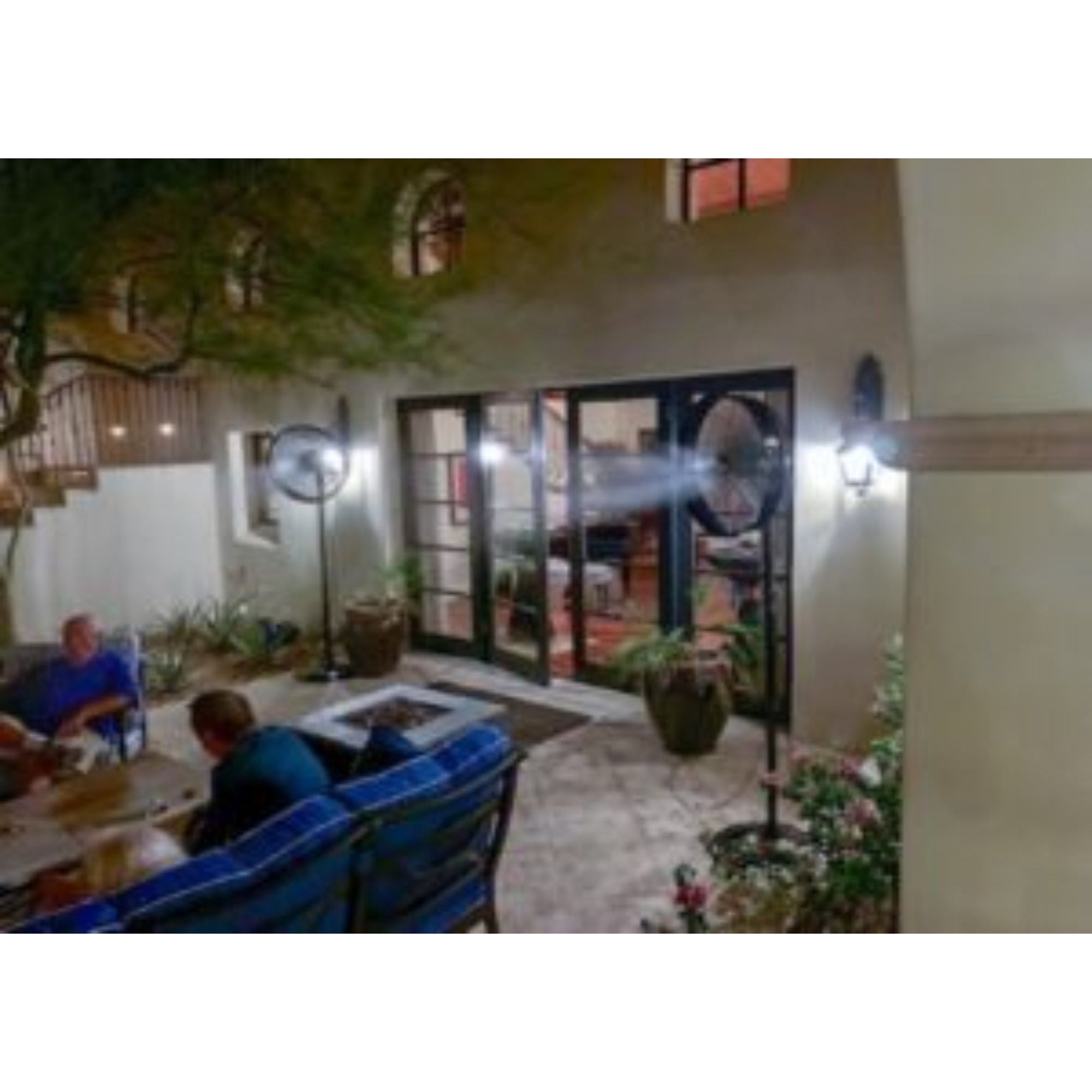 Aeromist Oscillating Fan Misting Kit with Pedestal Base