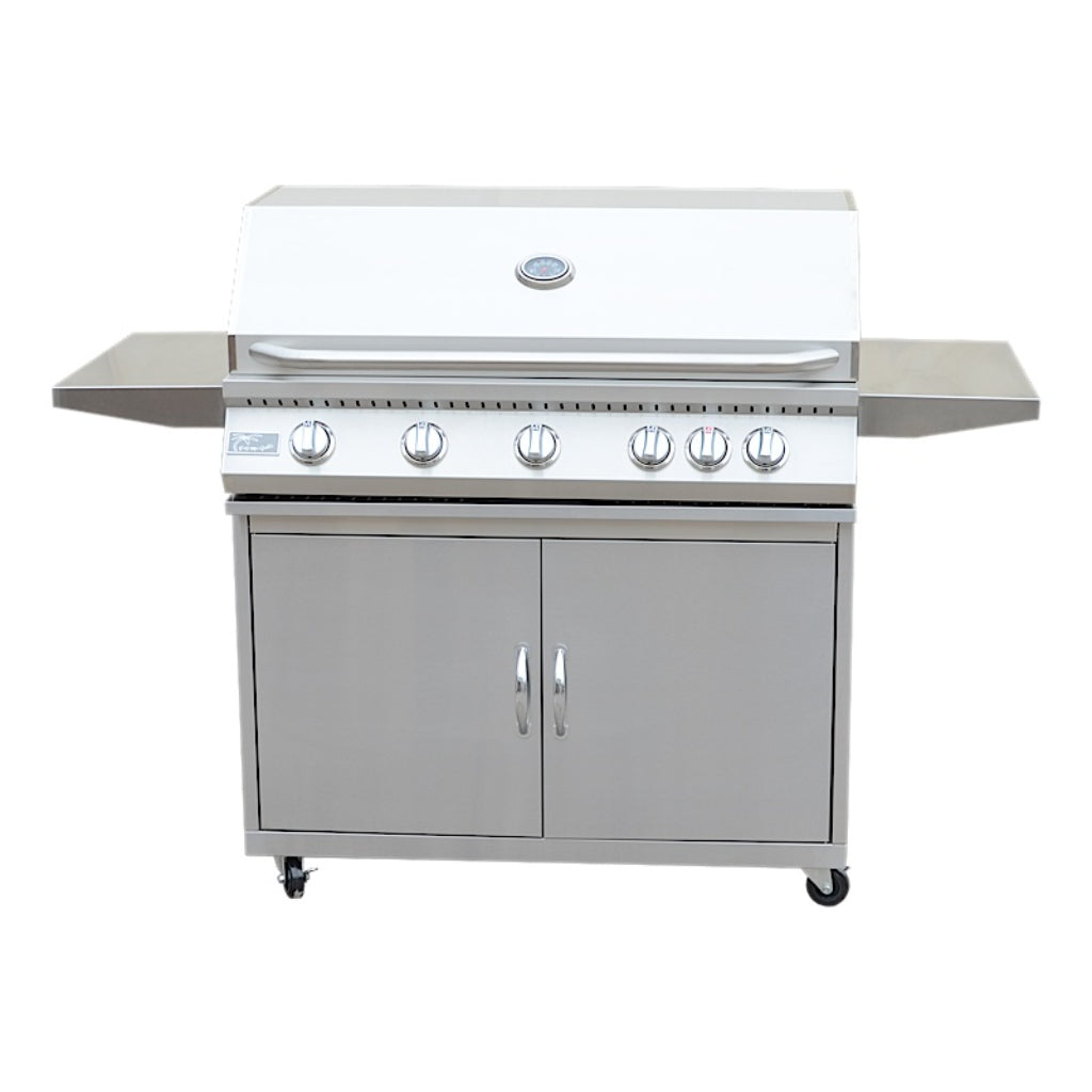 KoKoMo Grills 40" 5 Burner BBQ Freestanding Gas Grill with Cart