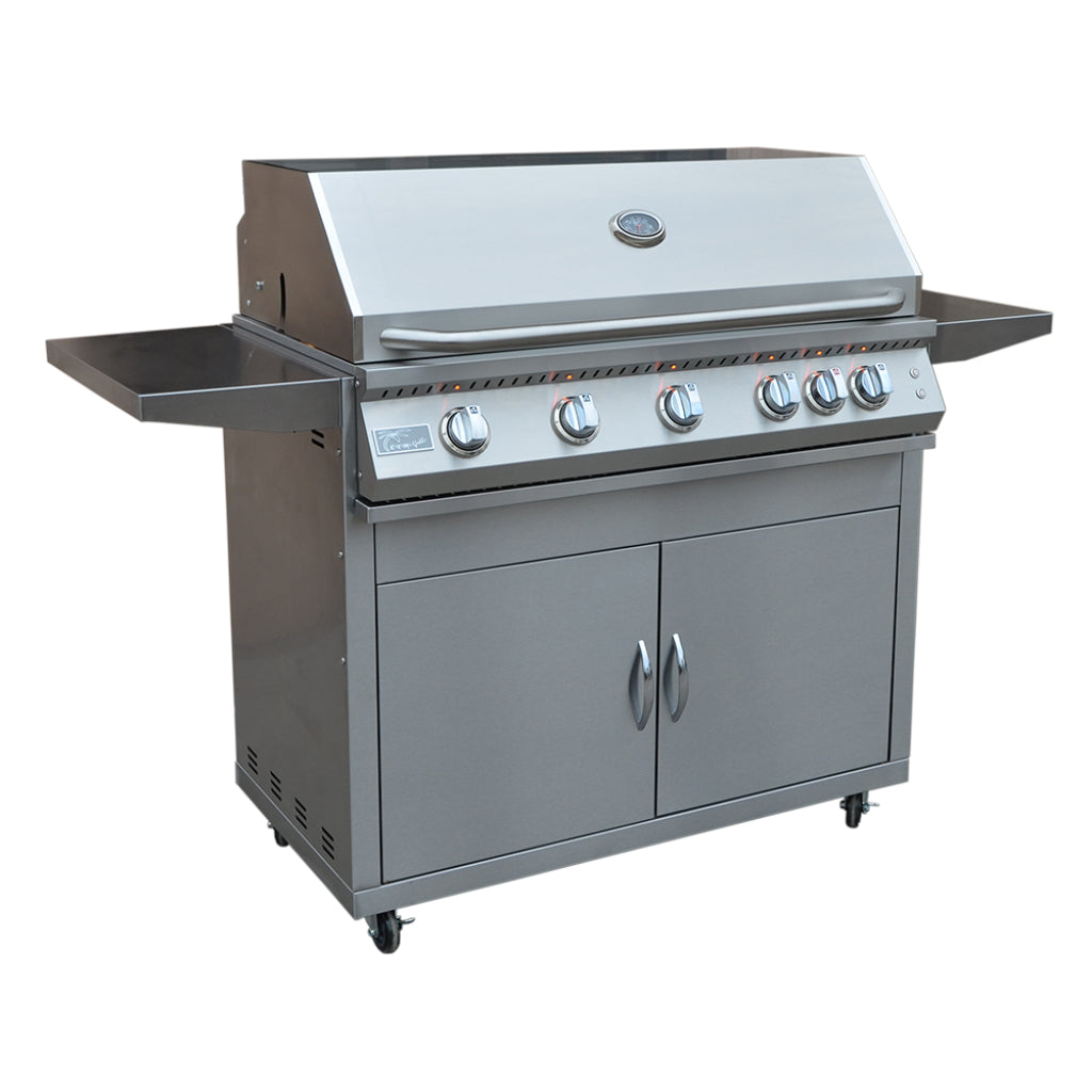 KoKoMo Grills Professional 40" 5 Burner BBQ Freestanding Gas Grill with Cart