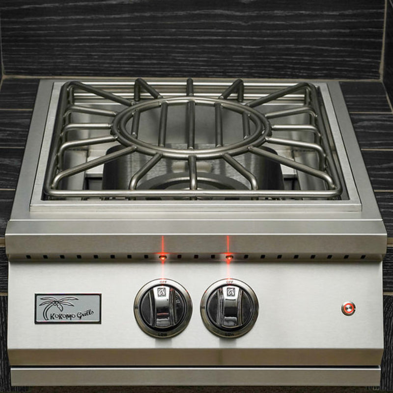 KoKoMo Grills Professional Built-in Power Burner with Led Lights