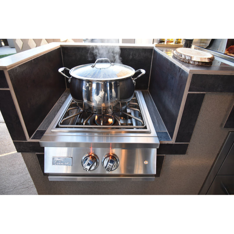 KoKoMo Grills Professional Built-in Power Burner with Led Lights