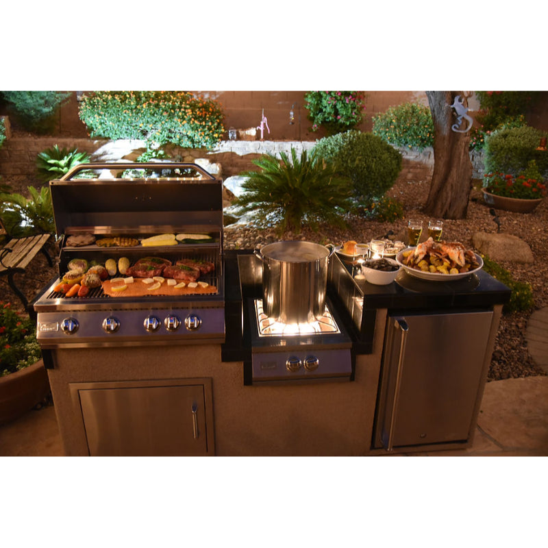 KoKoMo Grills Professional Built-in Power Burner with Led Lights