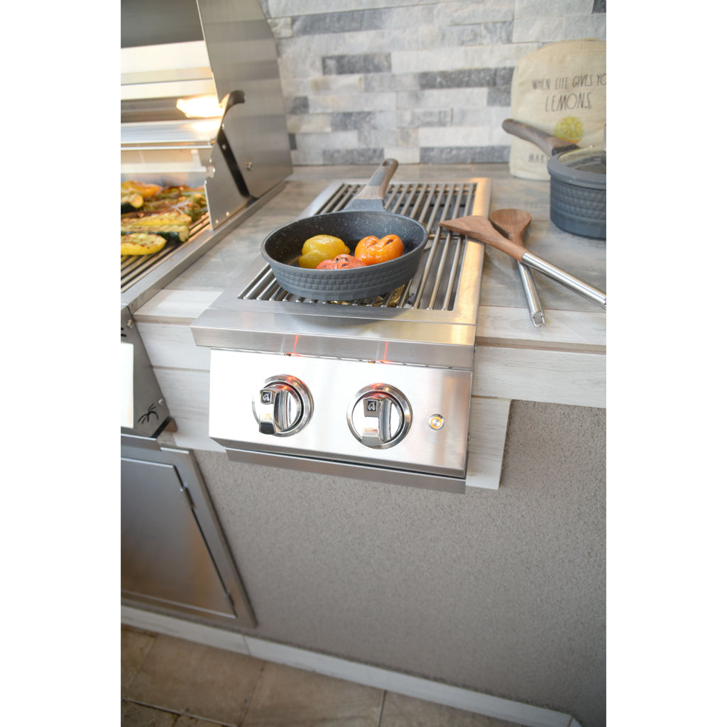 KoKoMo Grills Professional Double Built-In Side Burner