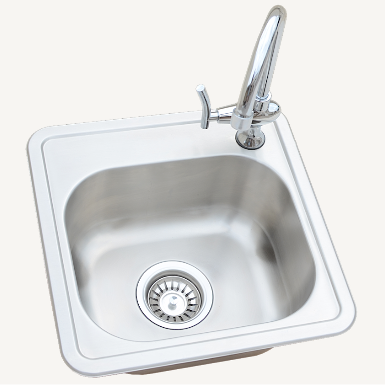 KoKoMo Grills Standard 15" Built-In Outdoor Kitchen Sink