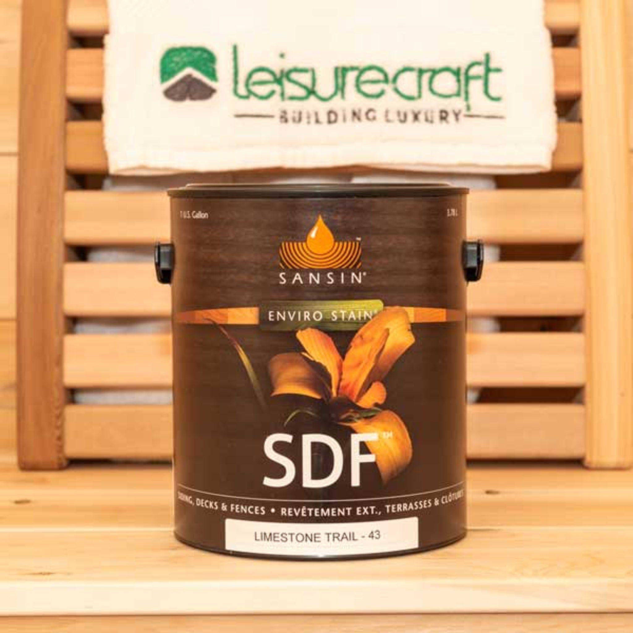 Limestone Trail SDF Stain for Dundalk Leisurecraft CT Saunas