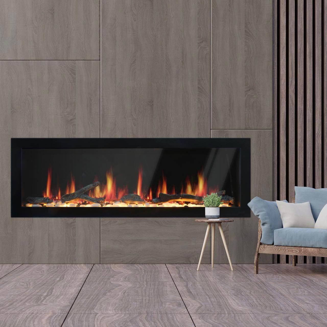 Litedeer Homes Latitude II Wall-Mounted Smart Electric Fireplace