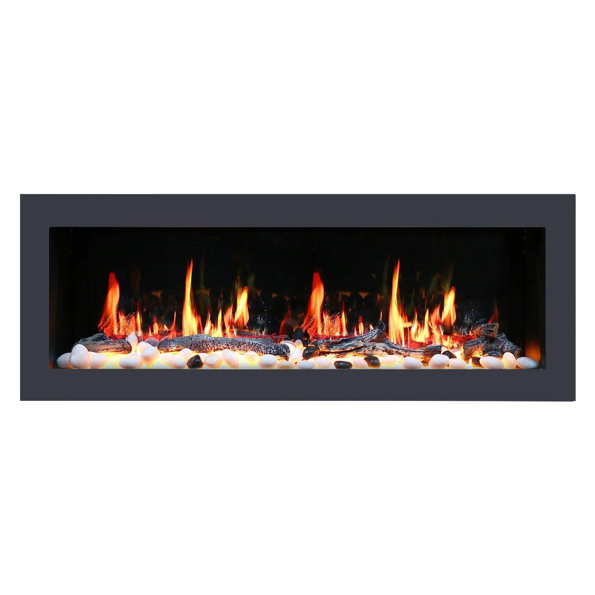 Litedeer Homes Latitude II Wall-Mounted Smart Electric Fireplace