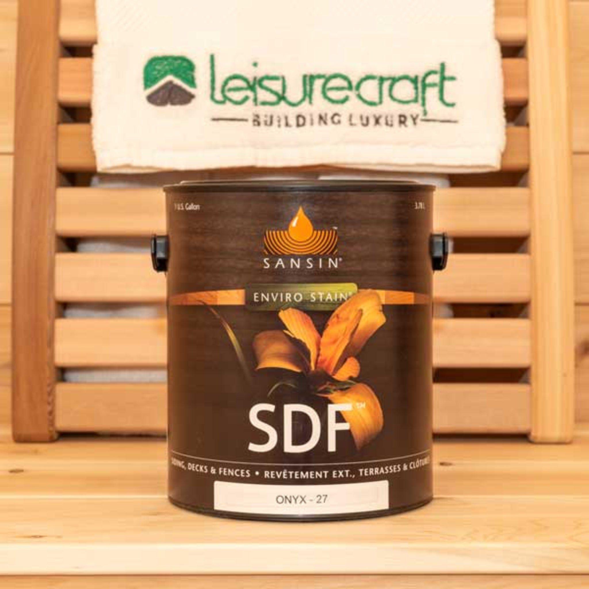 Onyx Gem SDF Stain for Dundalk Leisurecraft CT Saunas