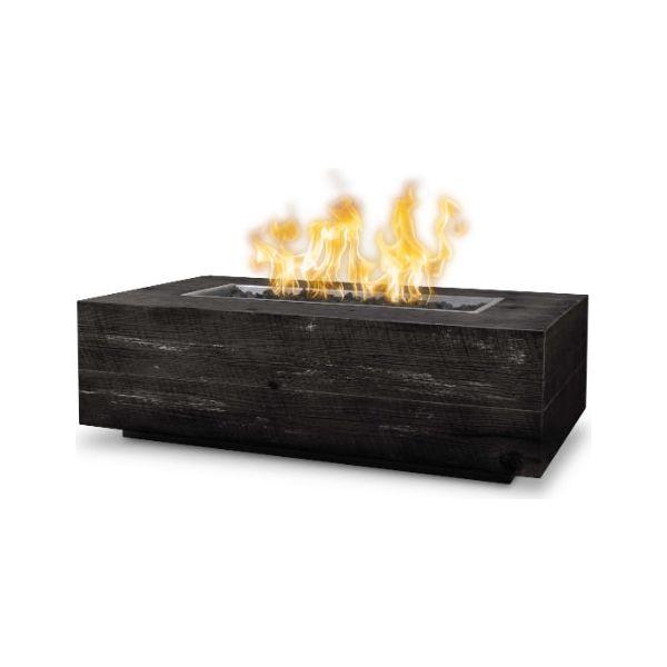 The Outdoor Plus Coronado 60" Rectangle GFRC Wood Grain Fire Pit
