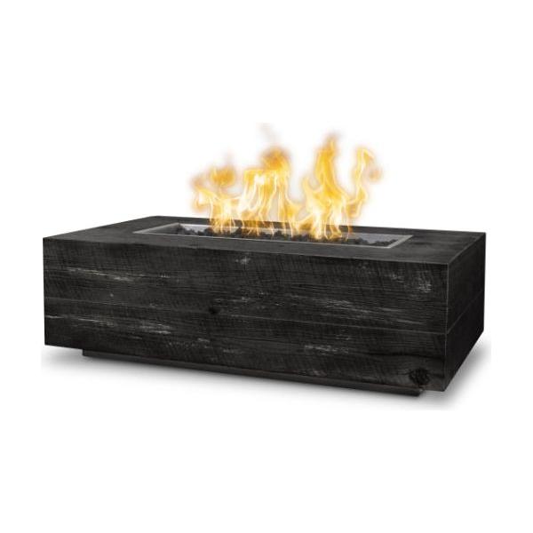 The Outdoor Plus Coronado 48" Rectangle GFRC Wood Grain Fire Pit