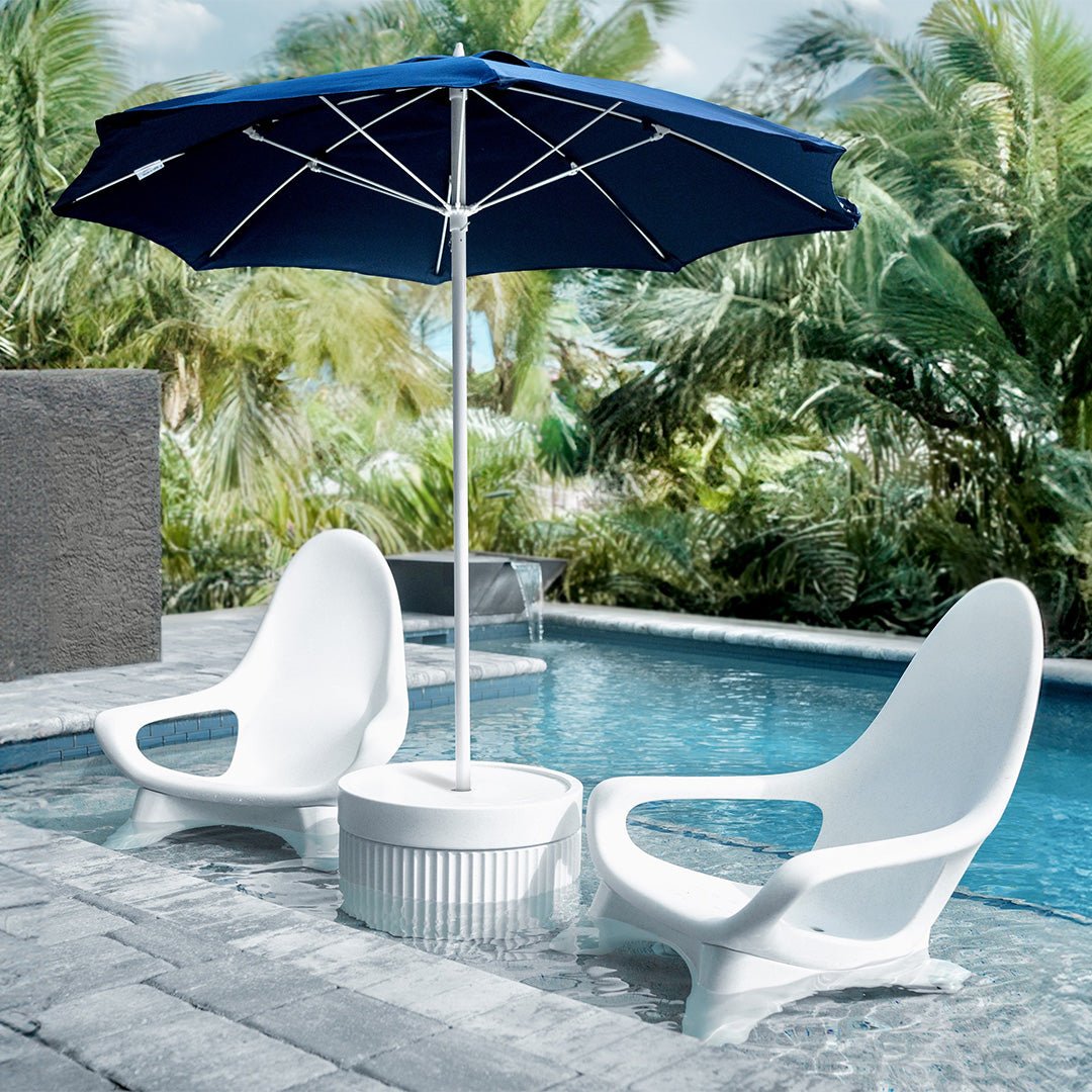 Tenjam Ripple Wide Table with Optional Umbrella Hole