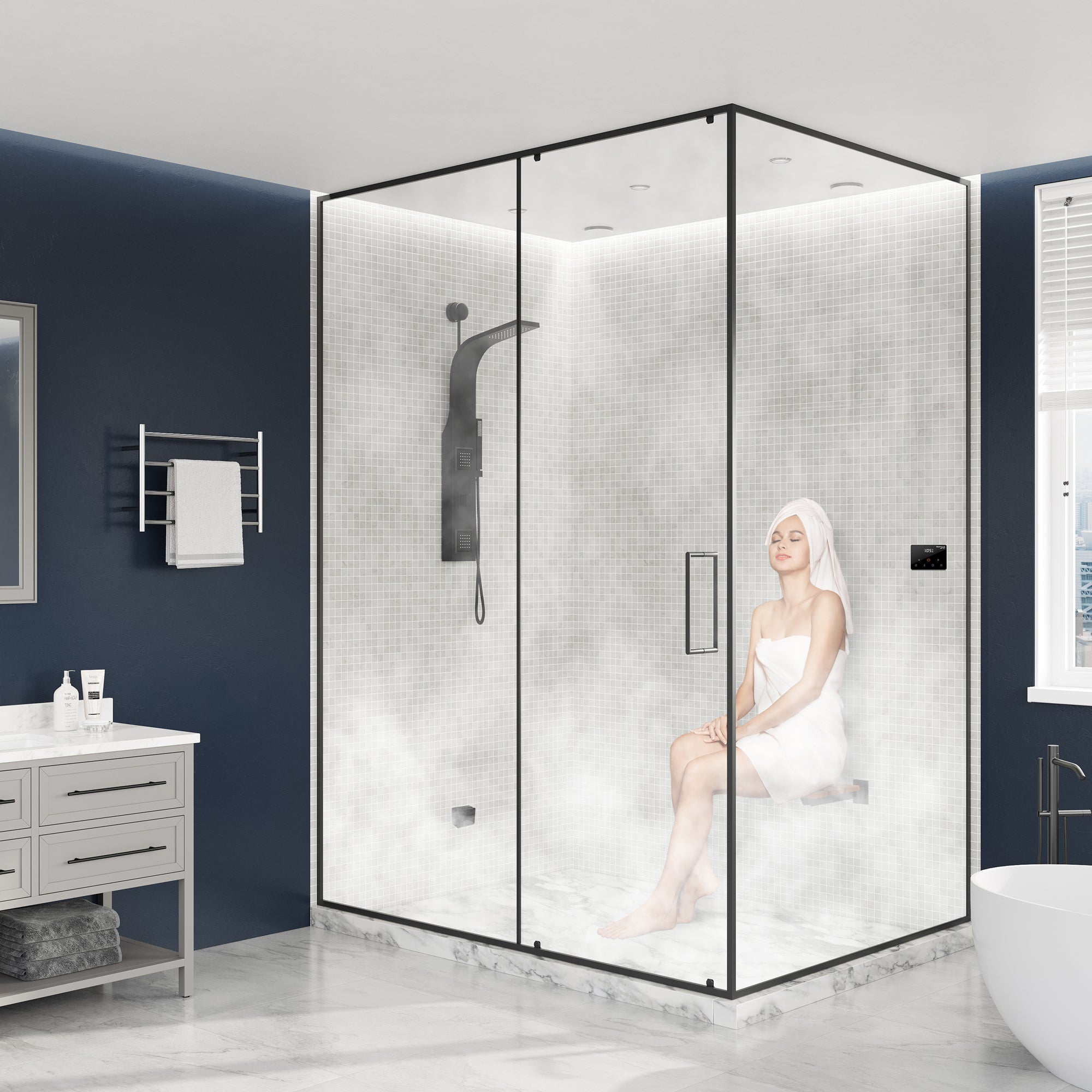 Oasis Series Steam Bath Generator with Wireless Control, QuickStart Technology, and Continuous Steam Output