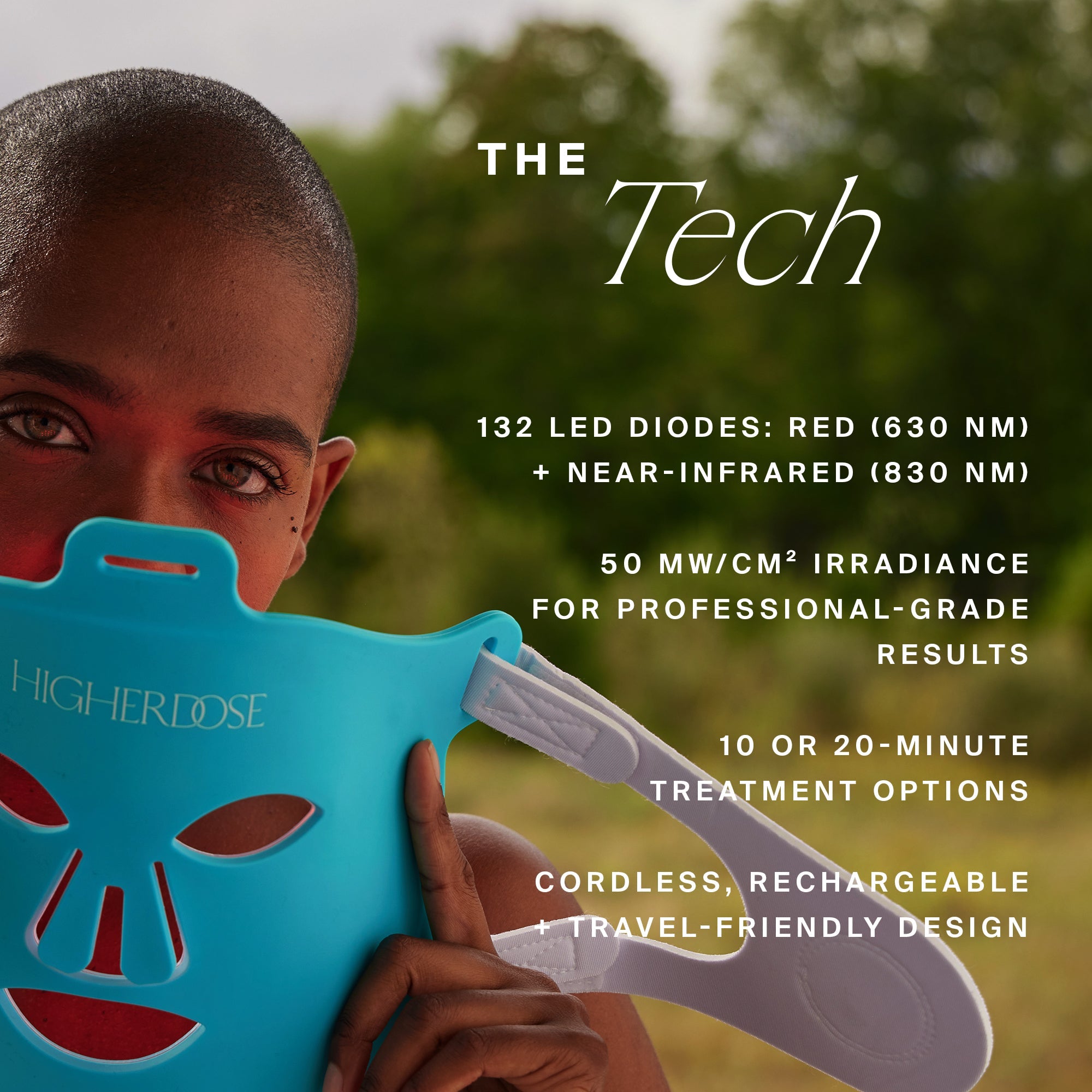 HigherDOSE Red Light Face Mask