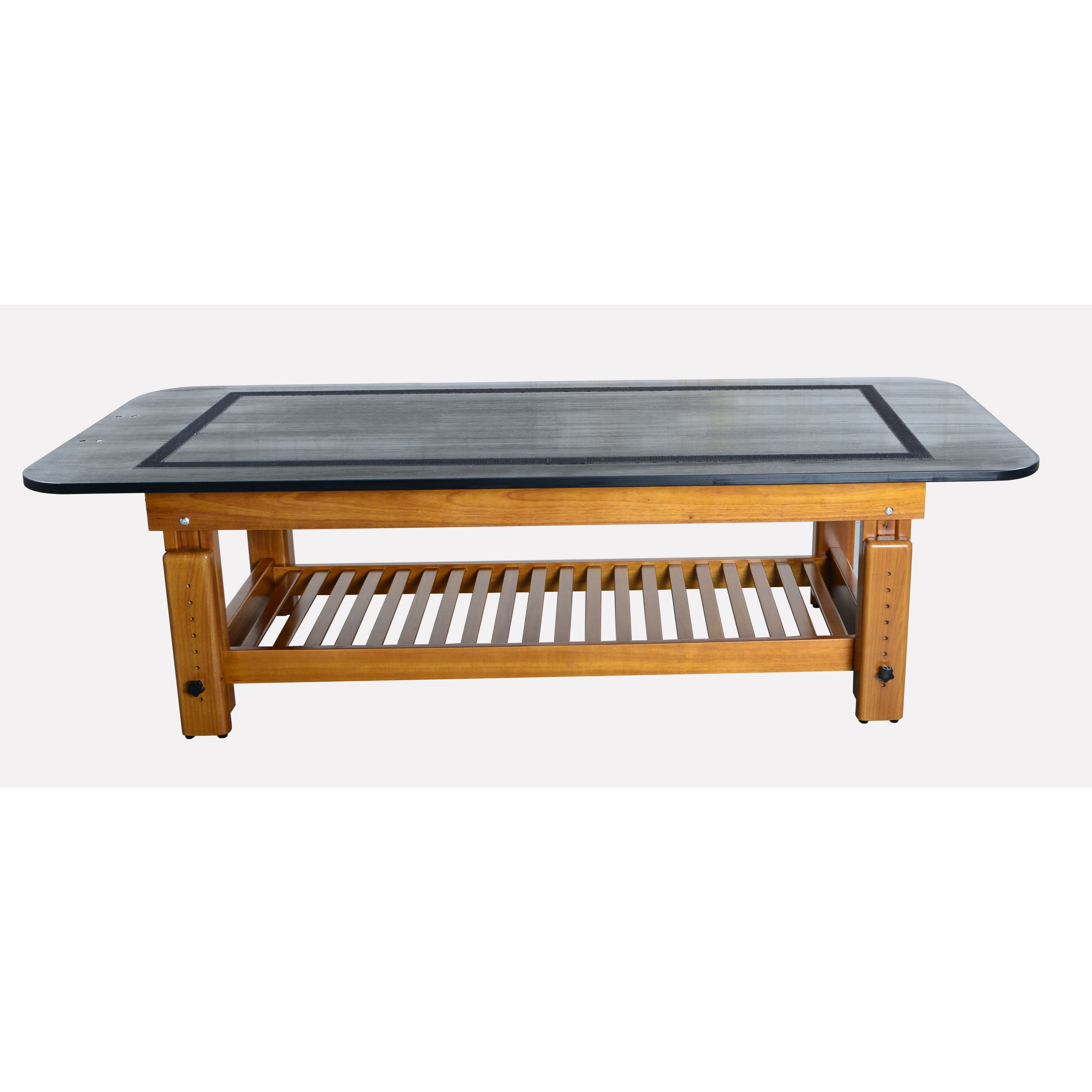 TouchAmerica Solterra Indoor/Outdoor Solid Teak Spa and Massage Table
