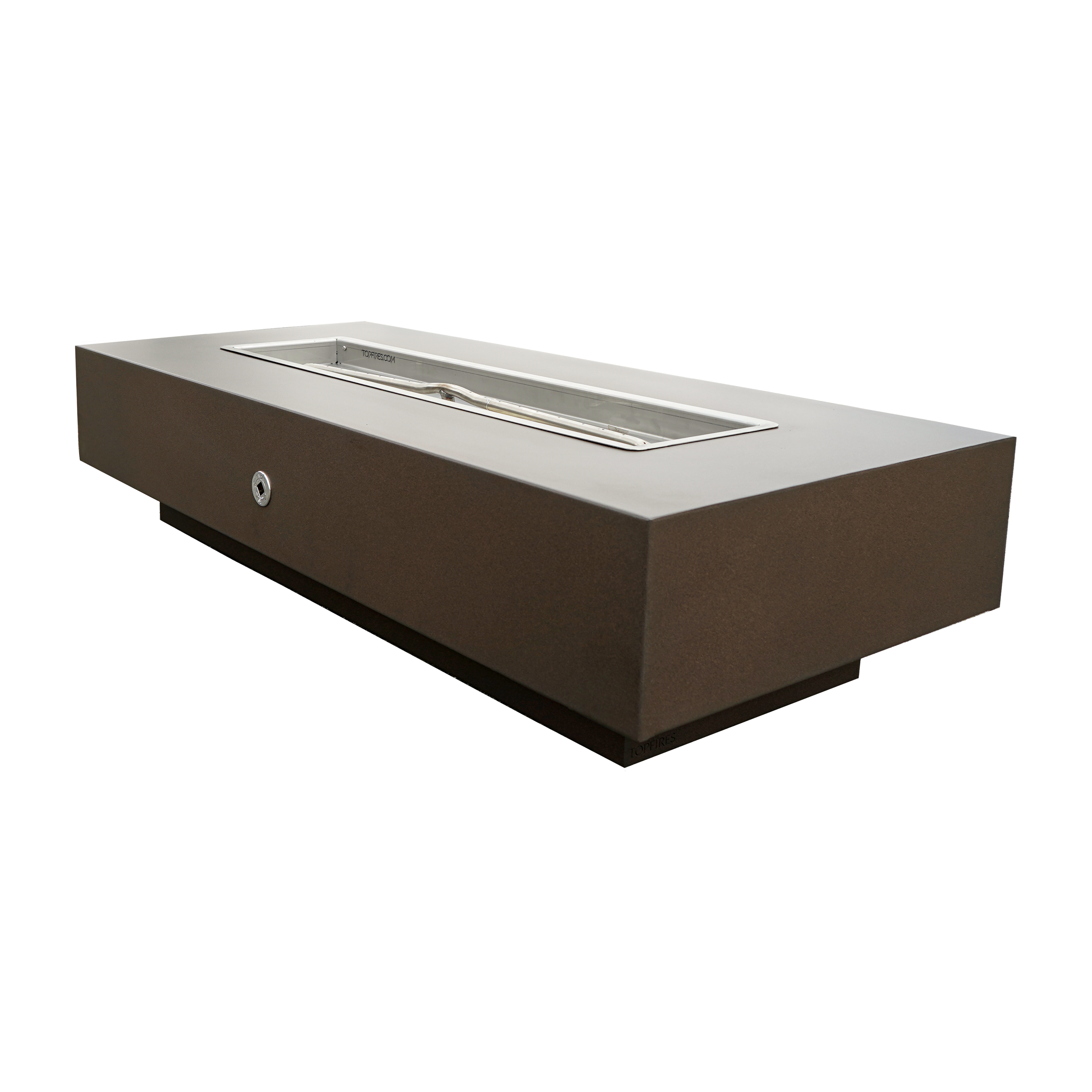 The Outdoor Plus Coronado 108" Rectangle Metal Powder Coat Fire Pit