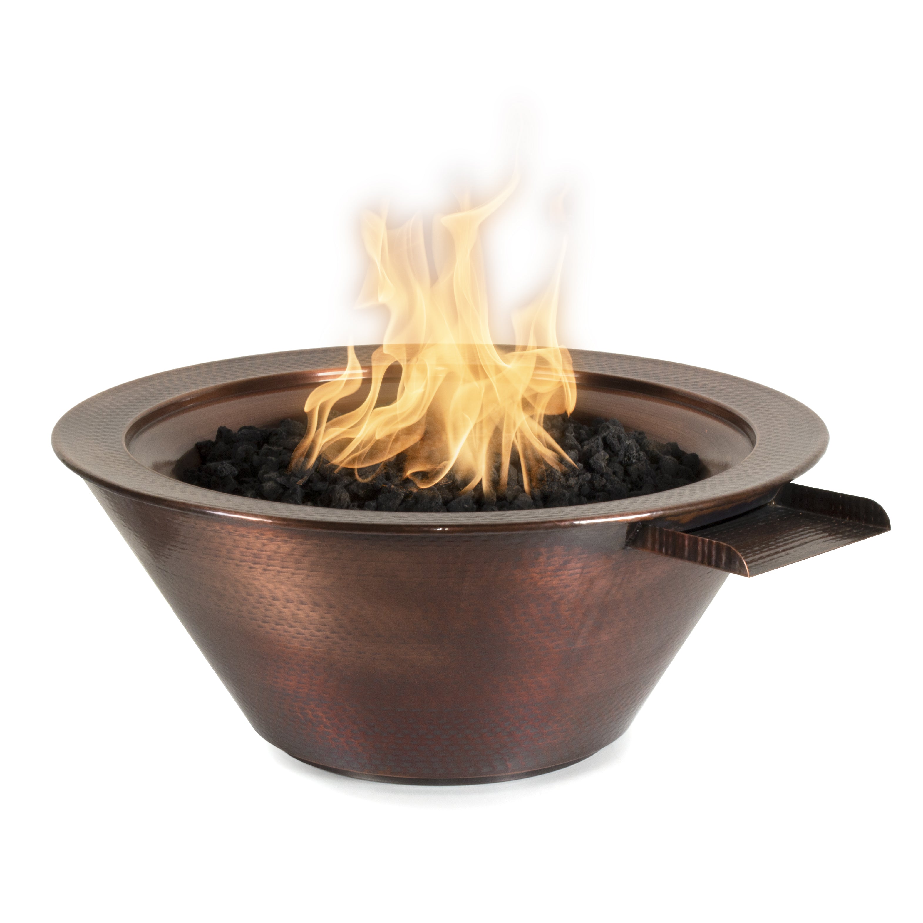 The Outdoor Plus Cazo Hammered Patina Copper Fire & Water Bowl