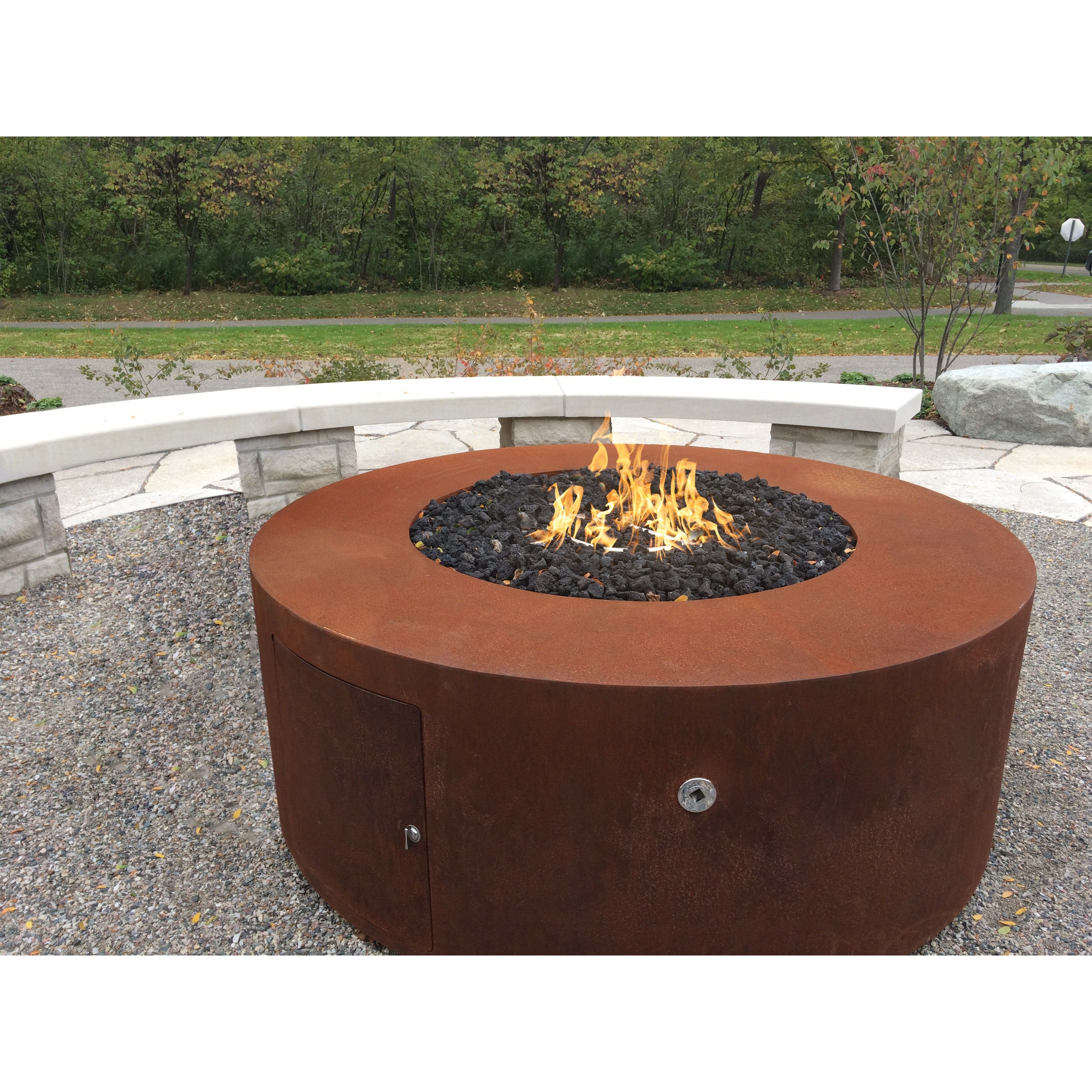 The Outdoor Plus Unity 24″ Tall Round Metal Fire Pit