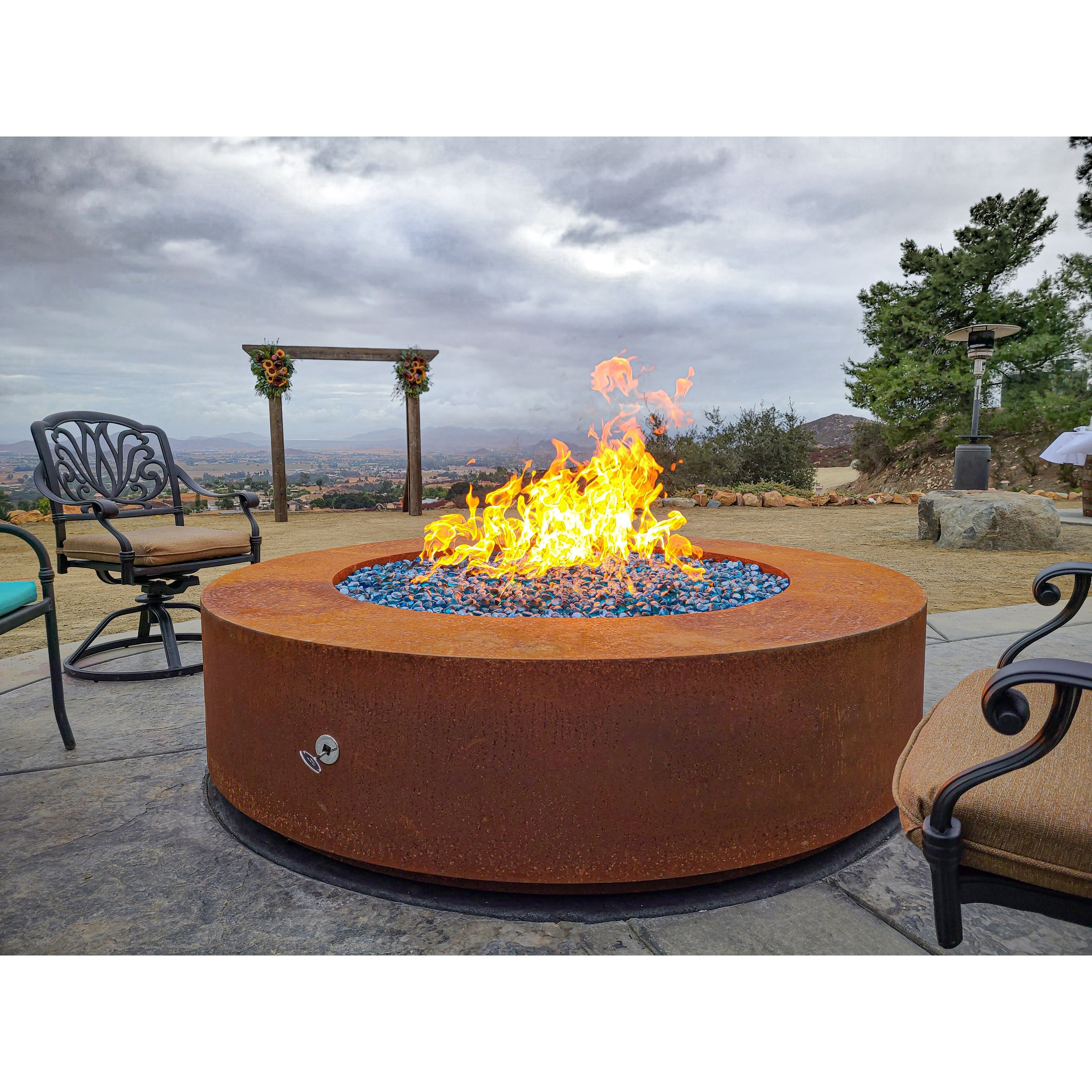The Outdoor Plus Unity 24″ Tall Round Metal Fire Pit