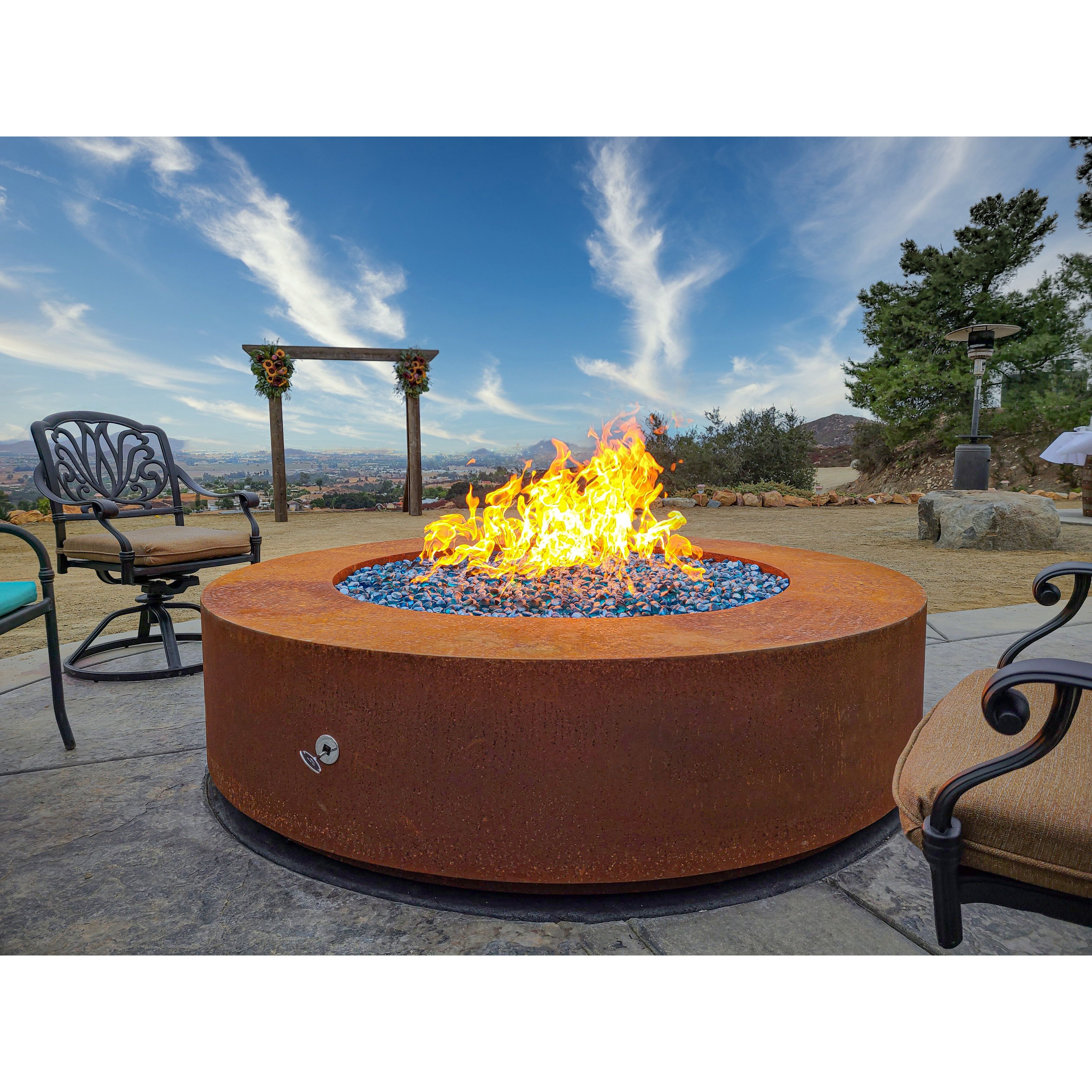 The Outdoor Plus Unity 24″ Tall Round Metal Fire Pit