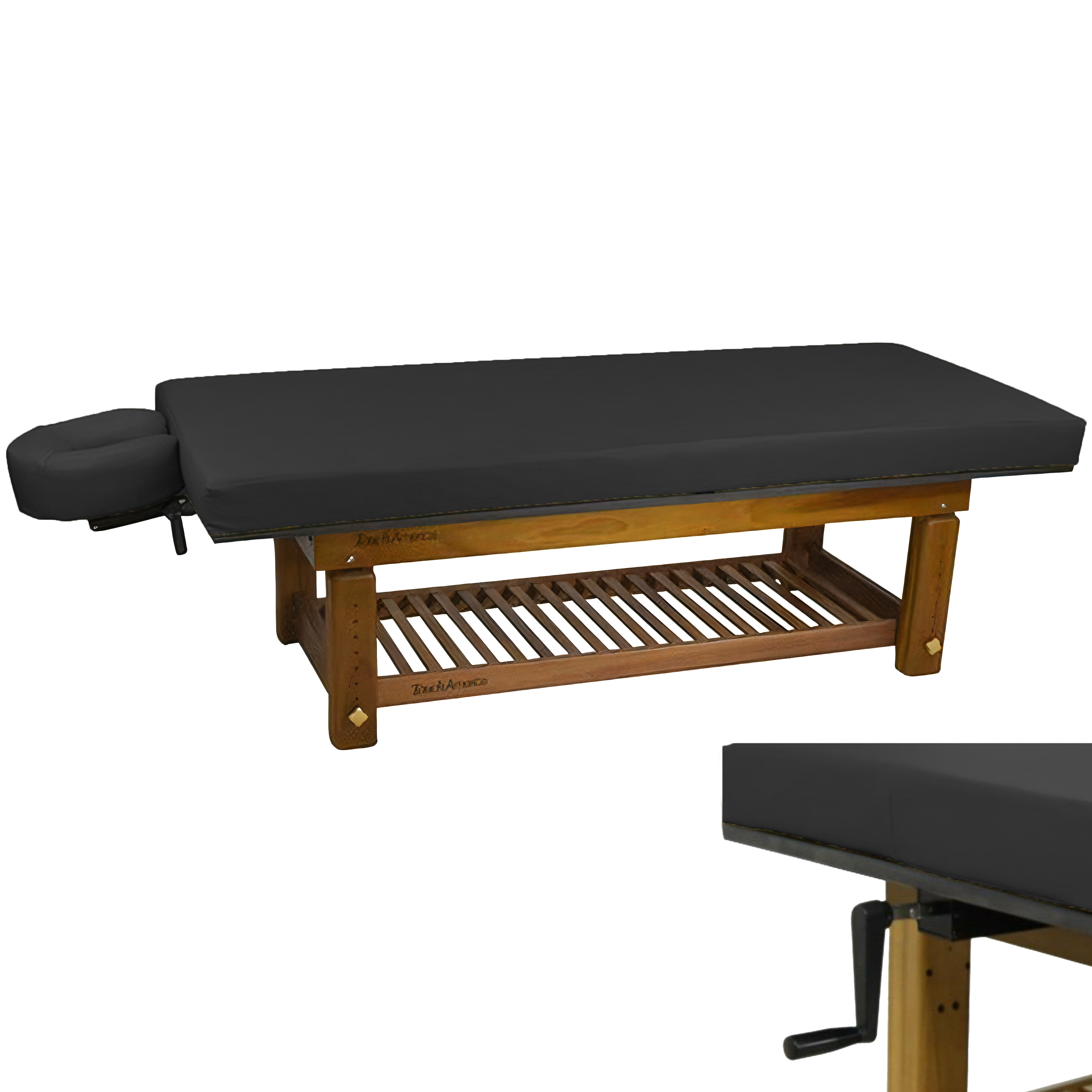 TouchAmerica Solterra Indoor/Outdoor Solid Teak Spa and Massage Table