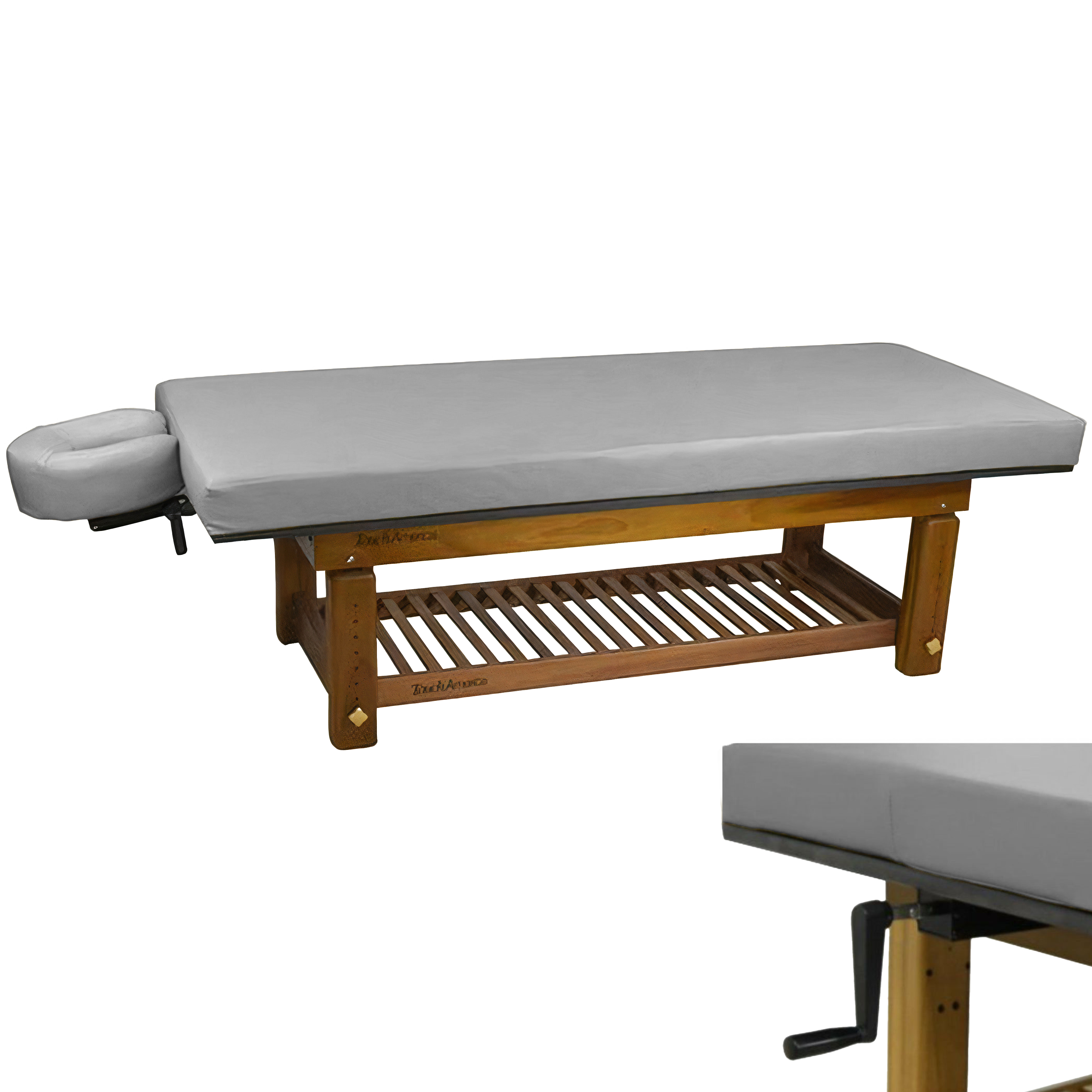TouchAmerica Solterra Indoor/Outdoor Solid Teak Spa and Massage Table
