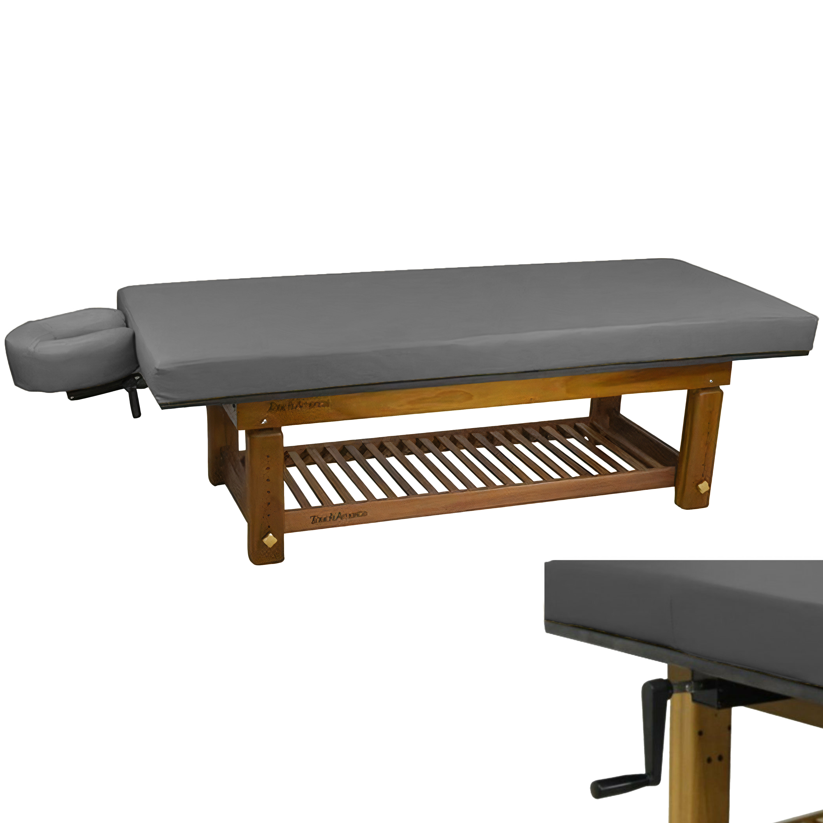 TouchAmerica Solterra Indoor/Outdoor Solid Teak Spa and Massage Table