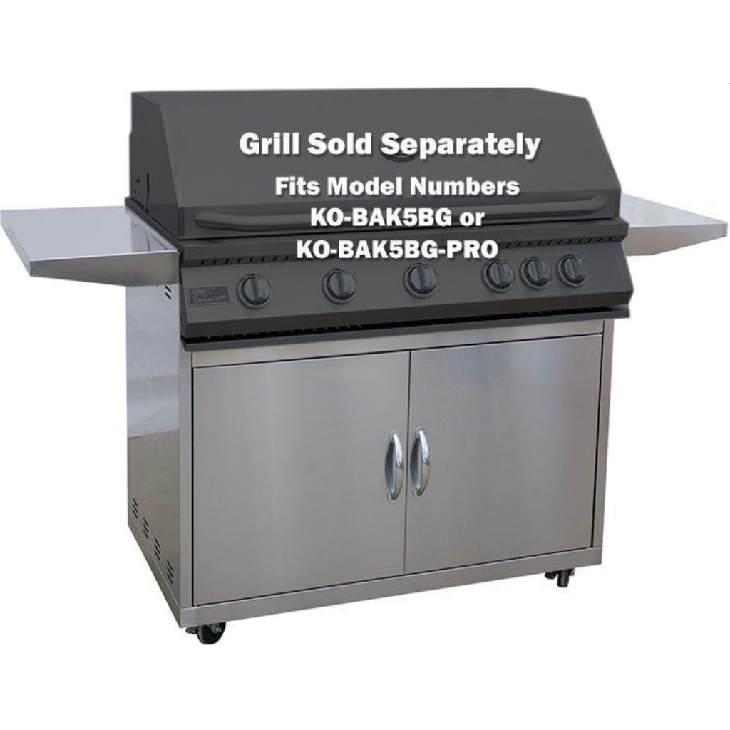 KoKoMo Grills 5 Burner Stainless Steel Grill Cart