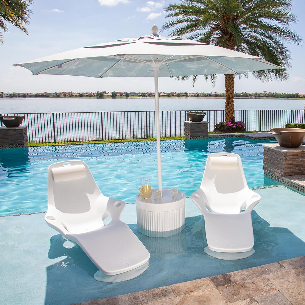 Tenjam Ripple Wide Table with Optional Umbrella Hole