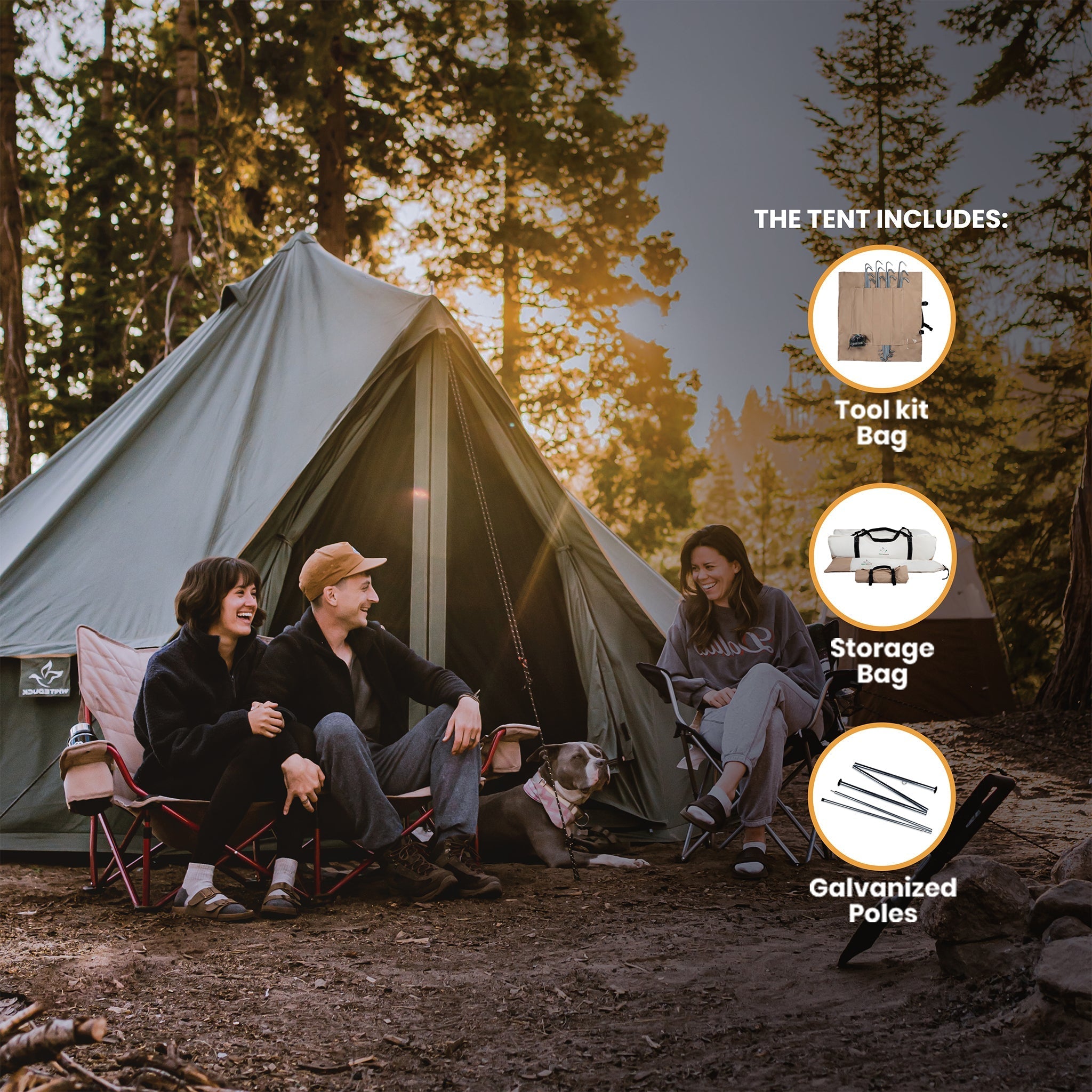 White Duck Outdoors 16' Regatta Bell Tent (Water Repellent)