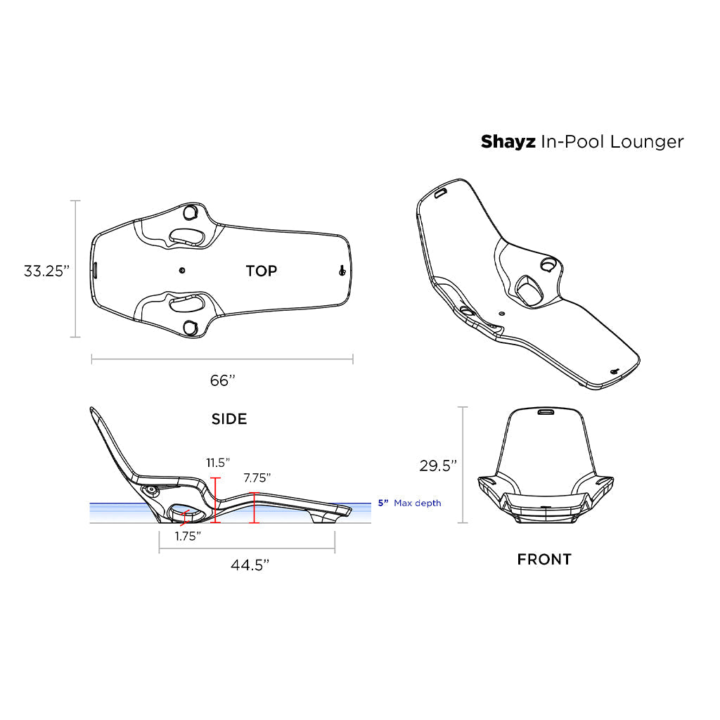 Tenjam Shayz In-Pool Lounger Set (2-Pack)