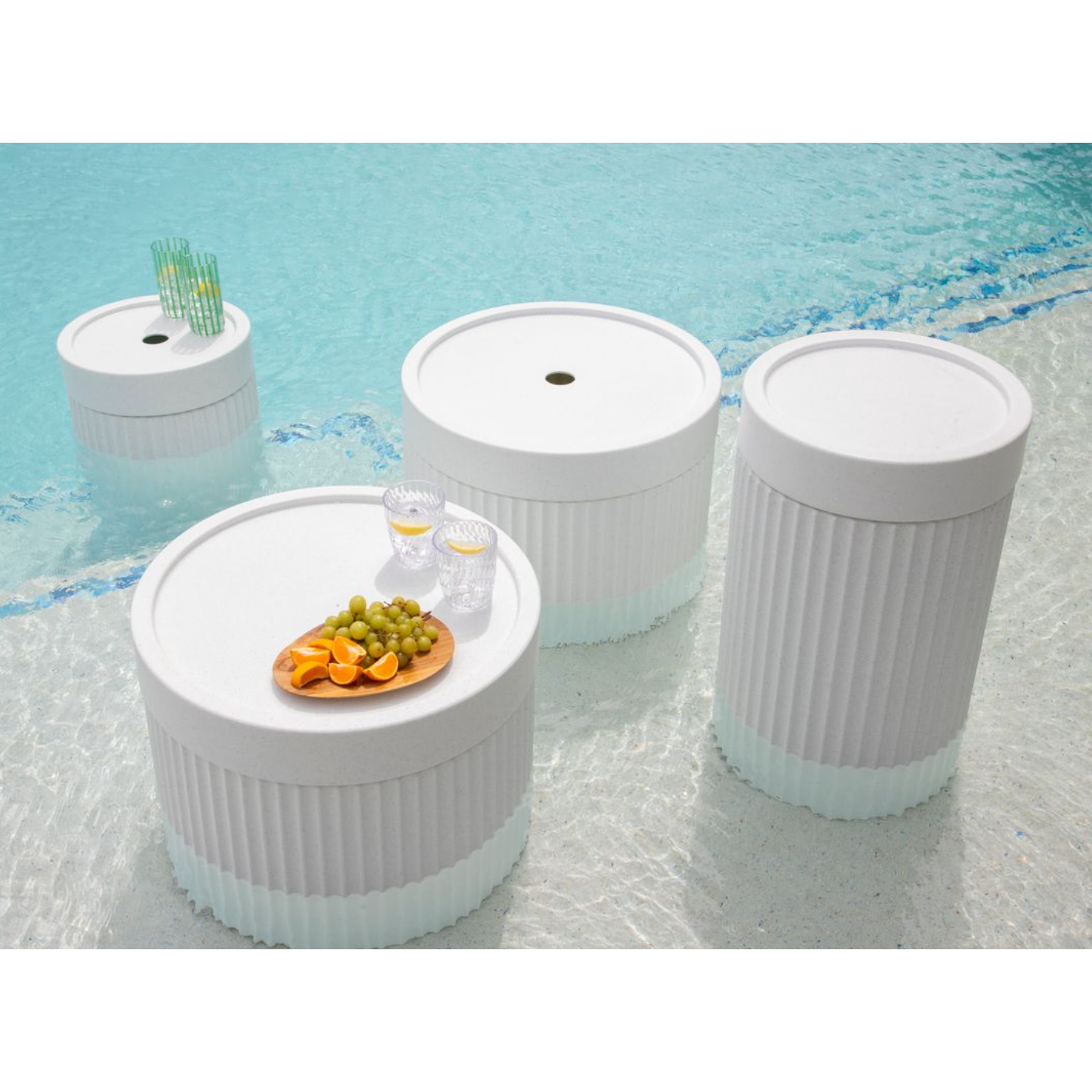 Tenjam Ripple Tall Pool Table with Optional Umbrella Hole