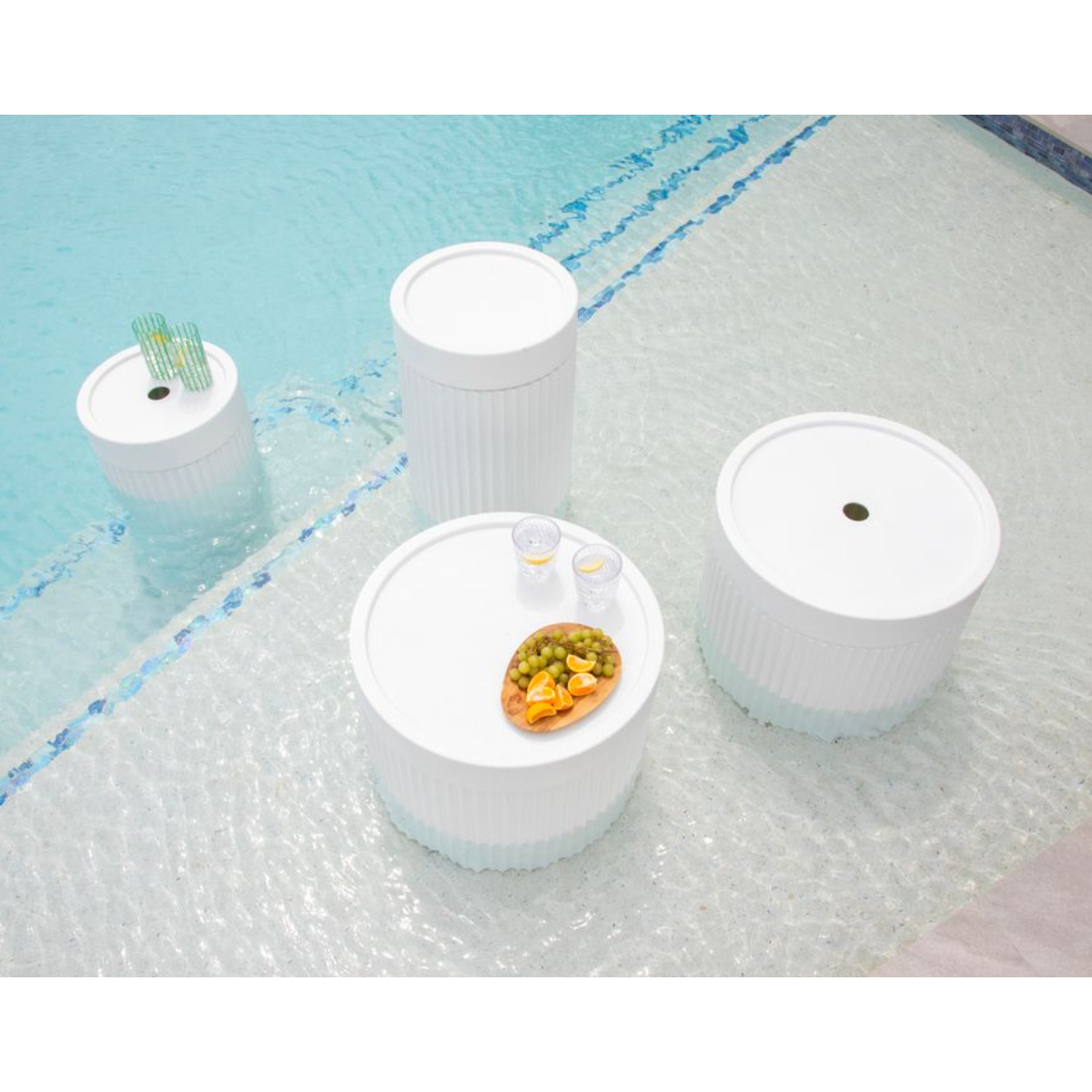 Tenjam Ripple Tall Pool Table with Optional Umbrella Hole