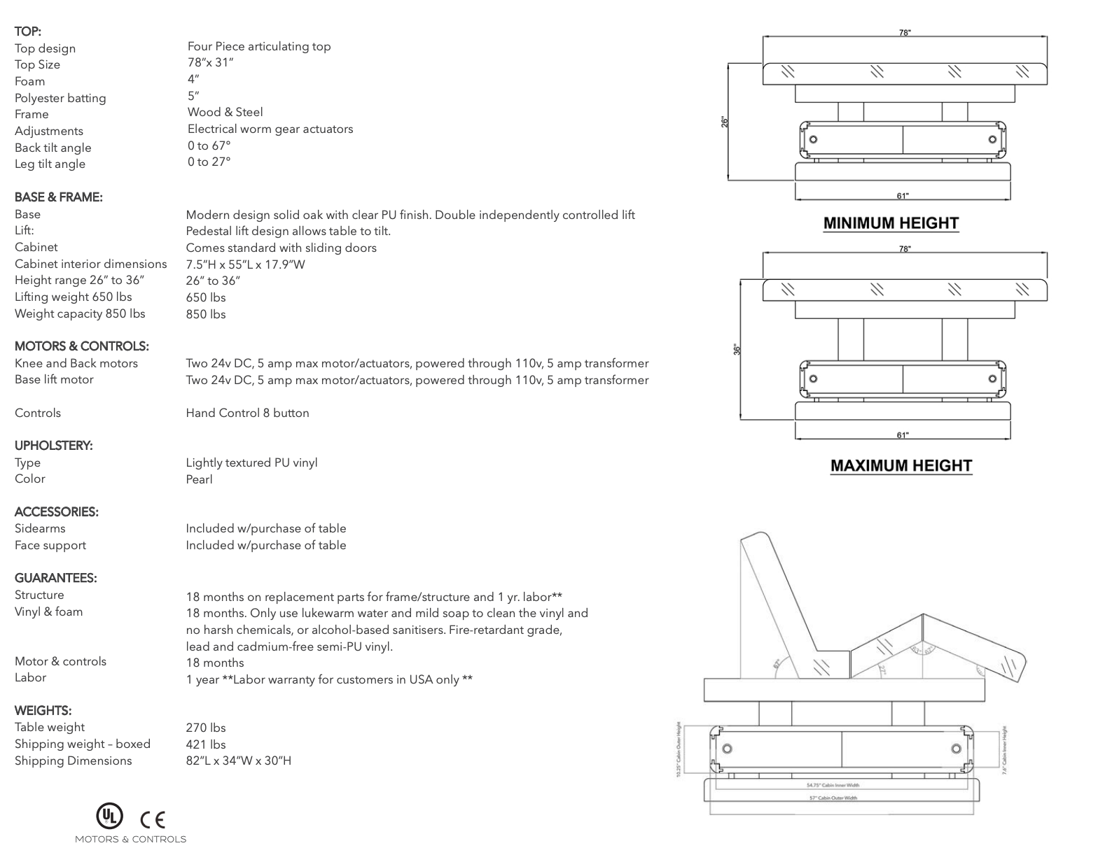 TouchAmerica AIDA Treatment Table